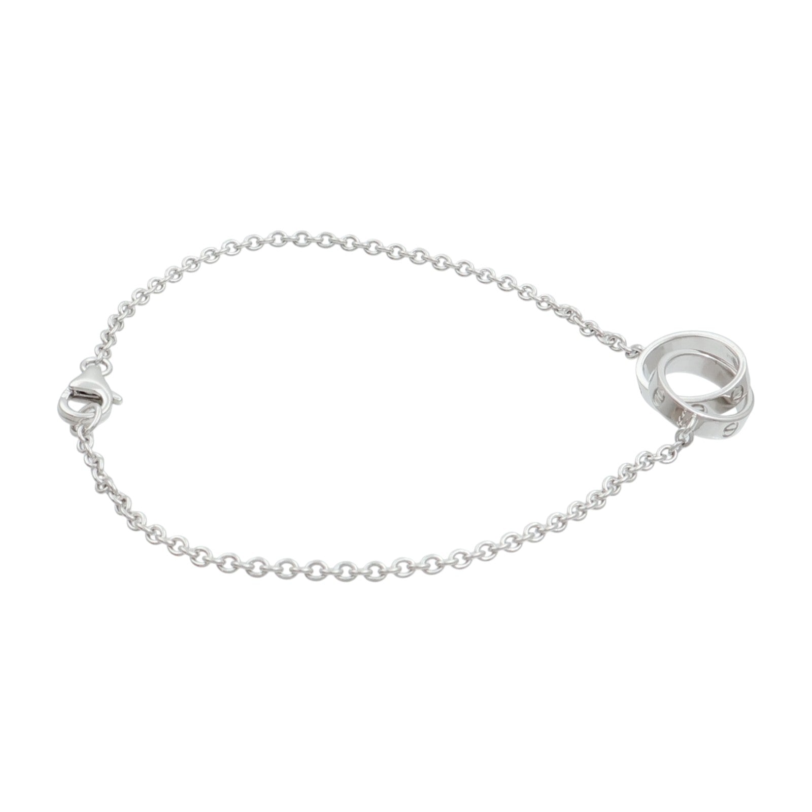CARTIER 18K白金Love Bracelet手鏈