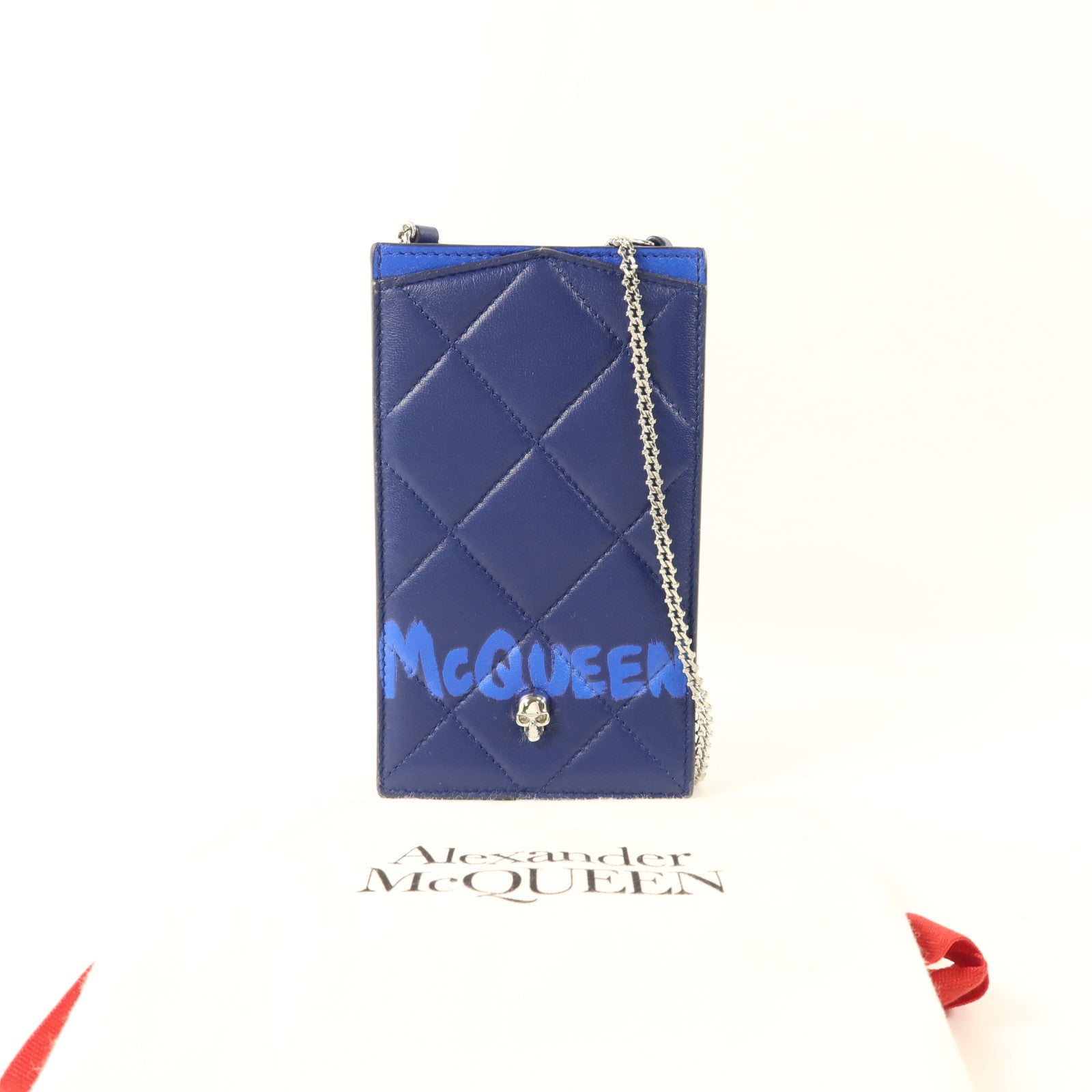 Alexander McQueen 牛皮皮革Phone Case肩背袋