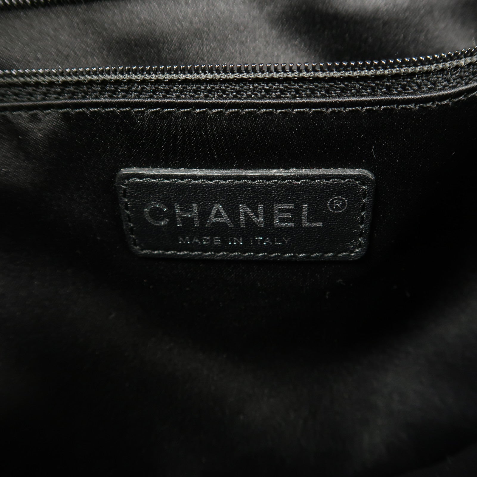 CHANEL 牛皮皮革GST Grand Shopping Tote Bag銀扣鏈帶肩背袋