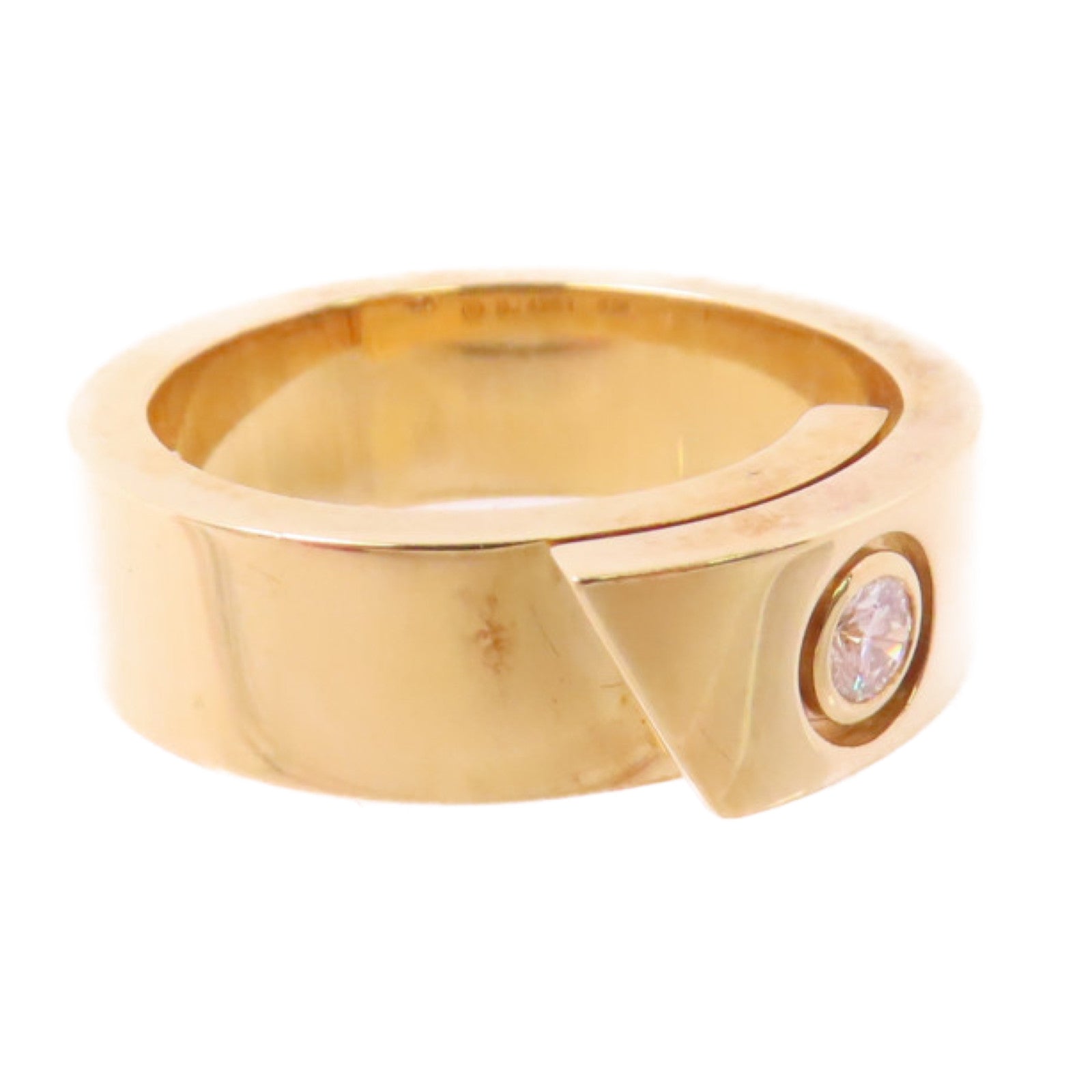 CARTIER 18K黃金/鑽石Diamond Ring戒指#48/US#4.25