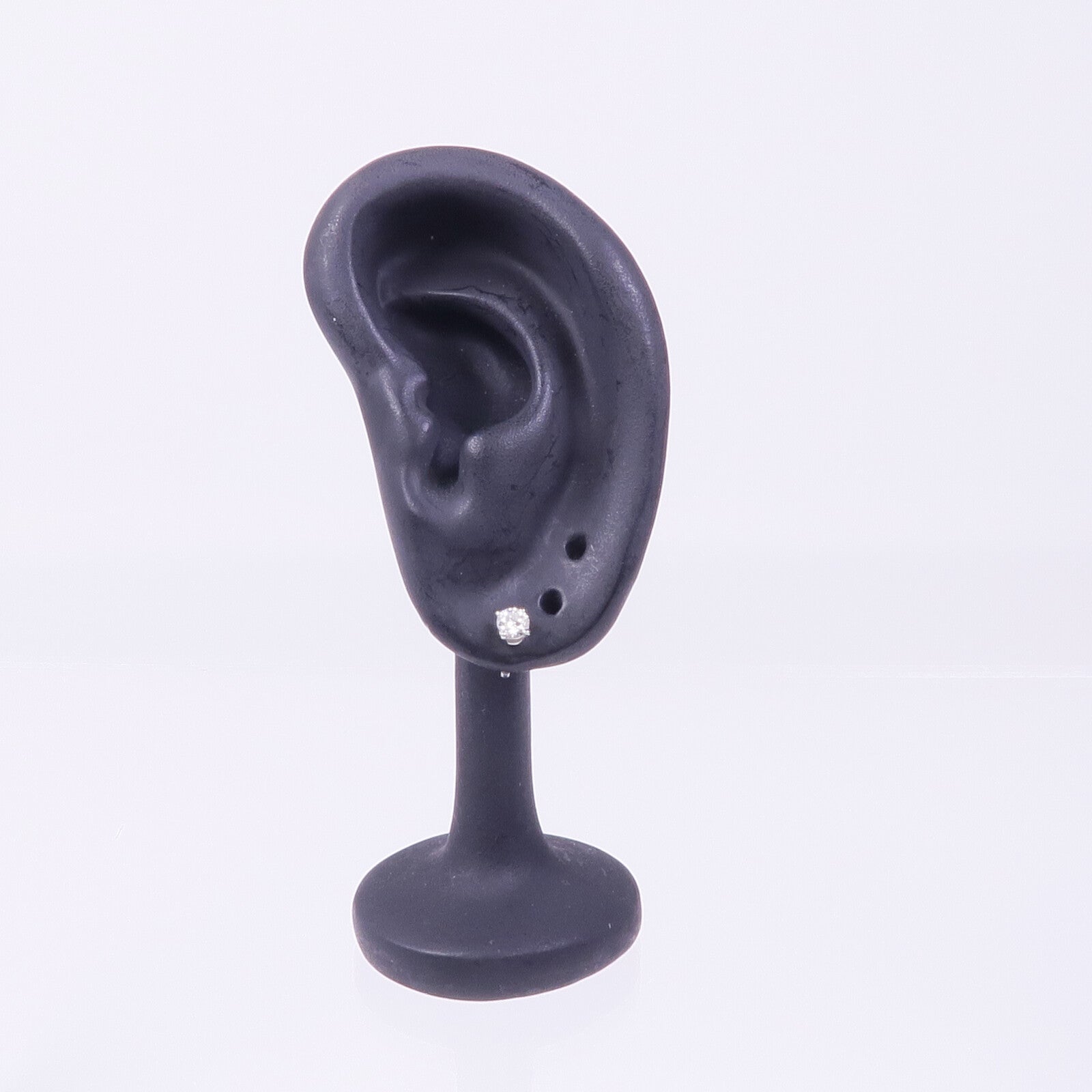 TIFFANY＆CO PT950鉑金Solitaire Diamond Stud Earrings鑽石耳環