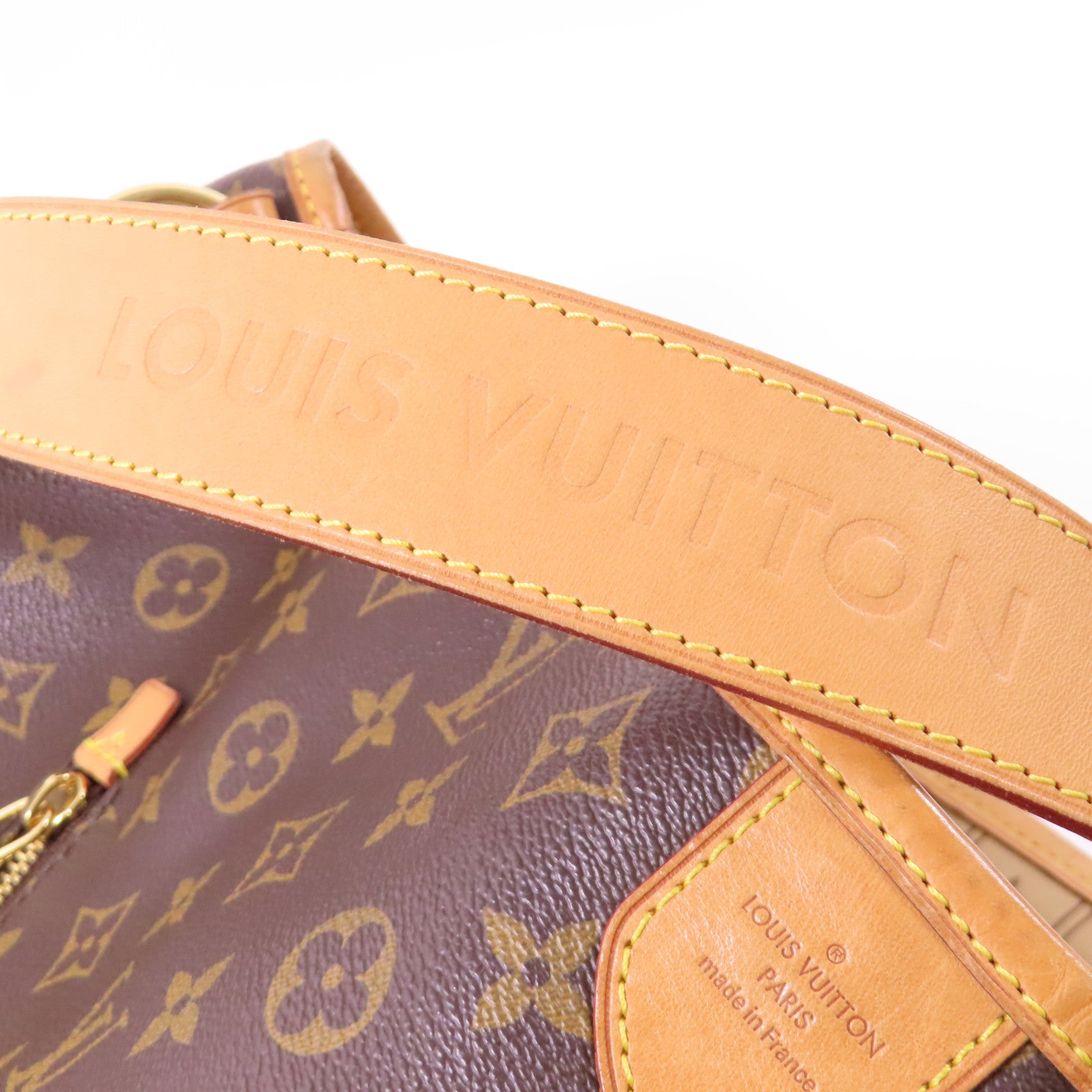 LOUIS VUITTON 【激減優惠】Monogram Delightful GM金扣肩背袋啡色