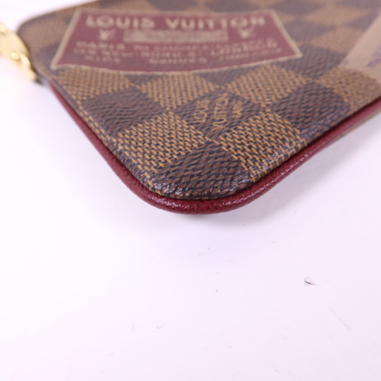 LOUIS VUITTON Damier Pochette Milla MM金扣鏈帶肩背袋