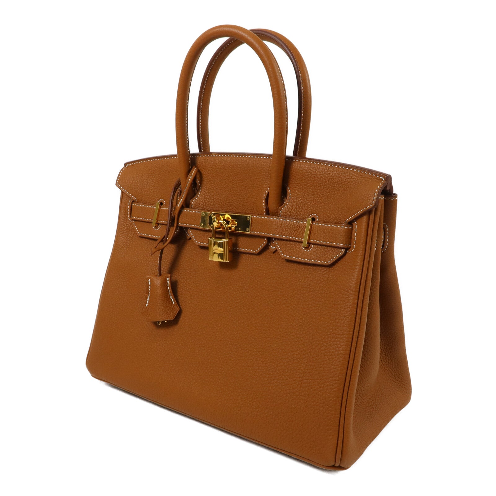 HERMES Togo皮革Birkin 30手挽袋Gold