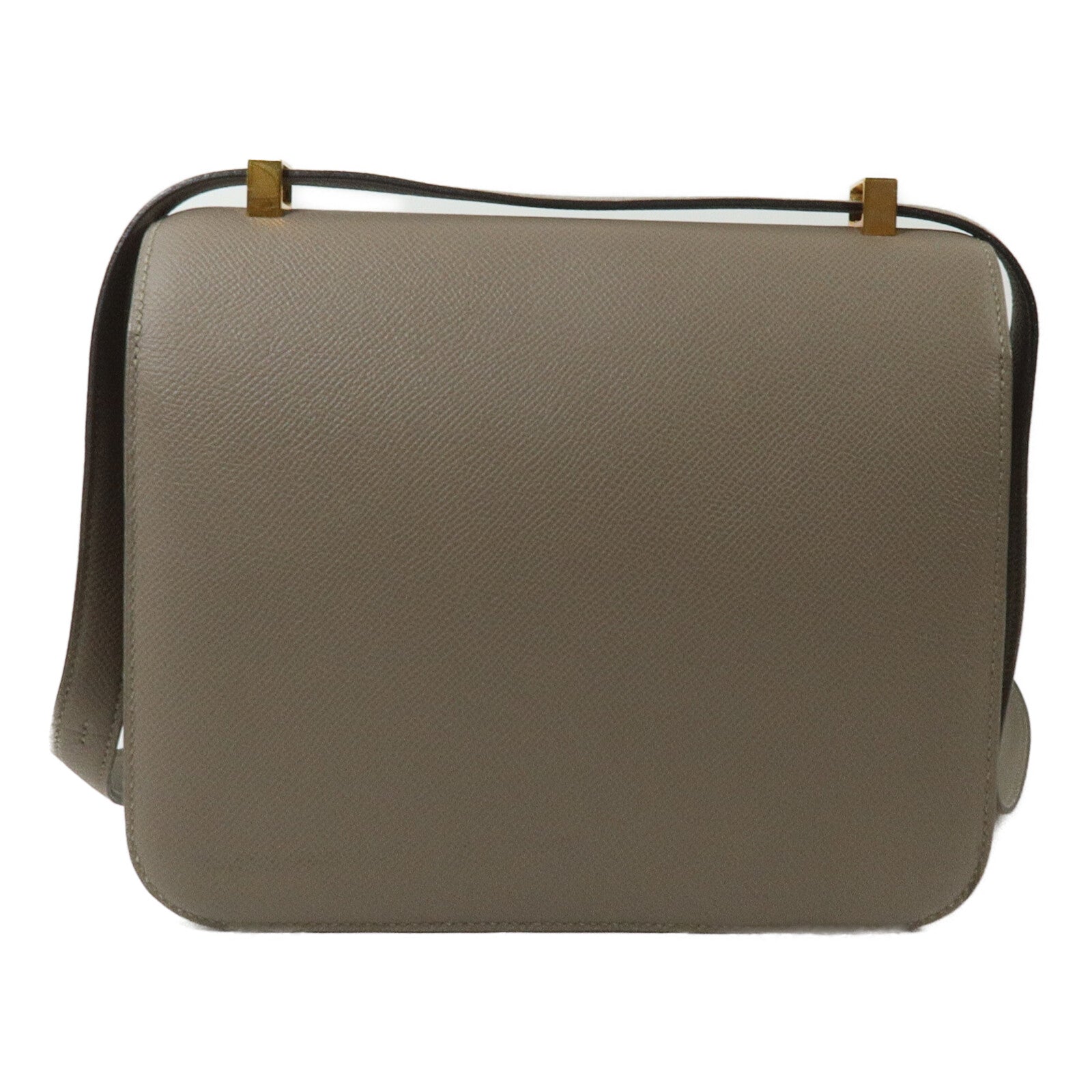 HERMES Epsom皮革Constance 24肩背袋Gris Asphalte