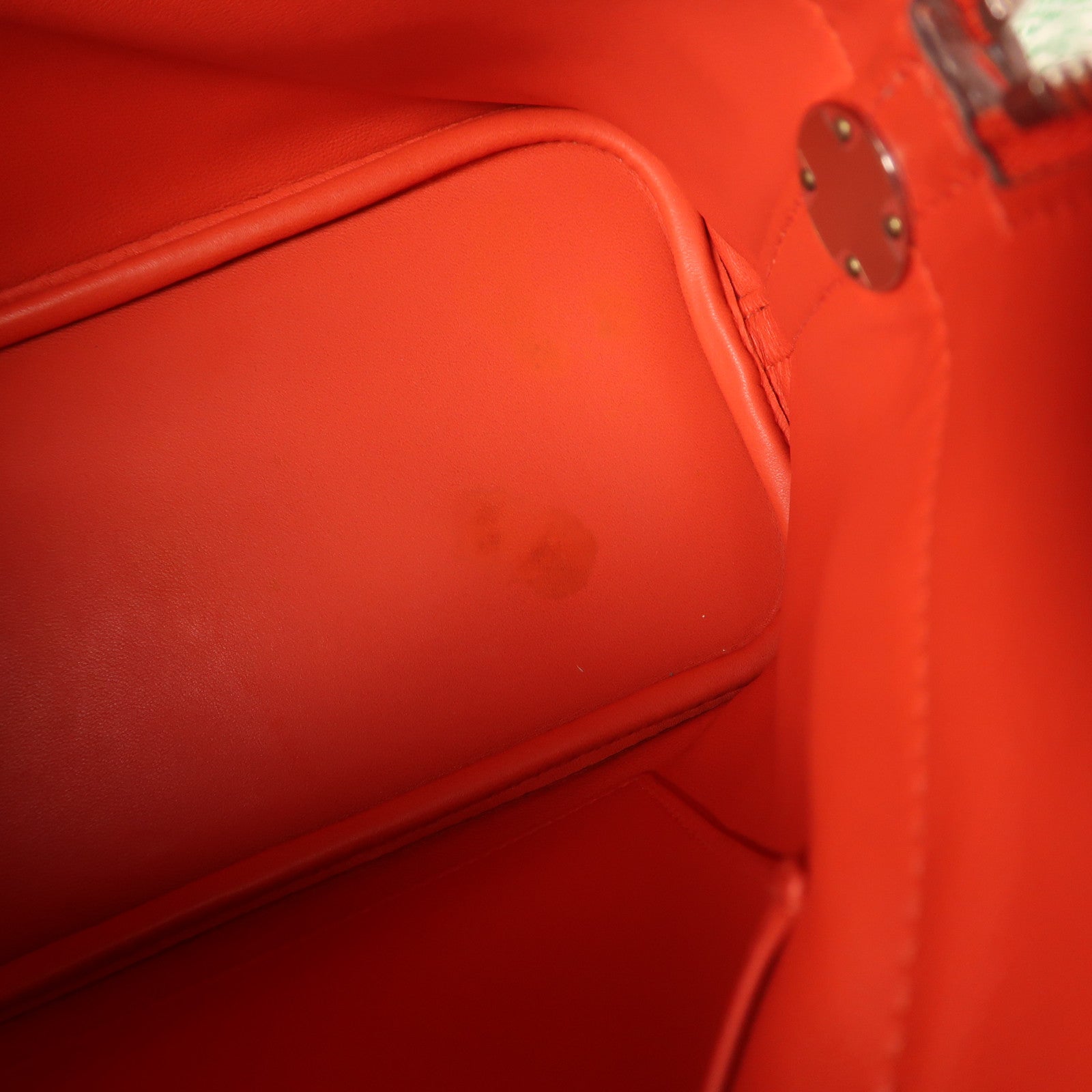 HERMES Clemence皮革Bolide 31銀扣手挽肩背兩用袋紅色