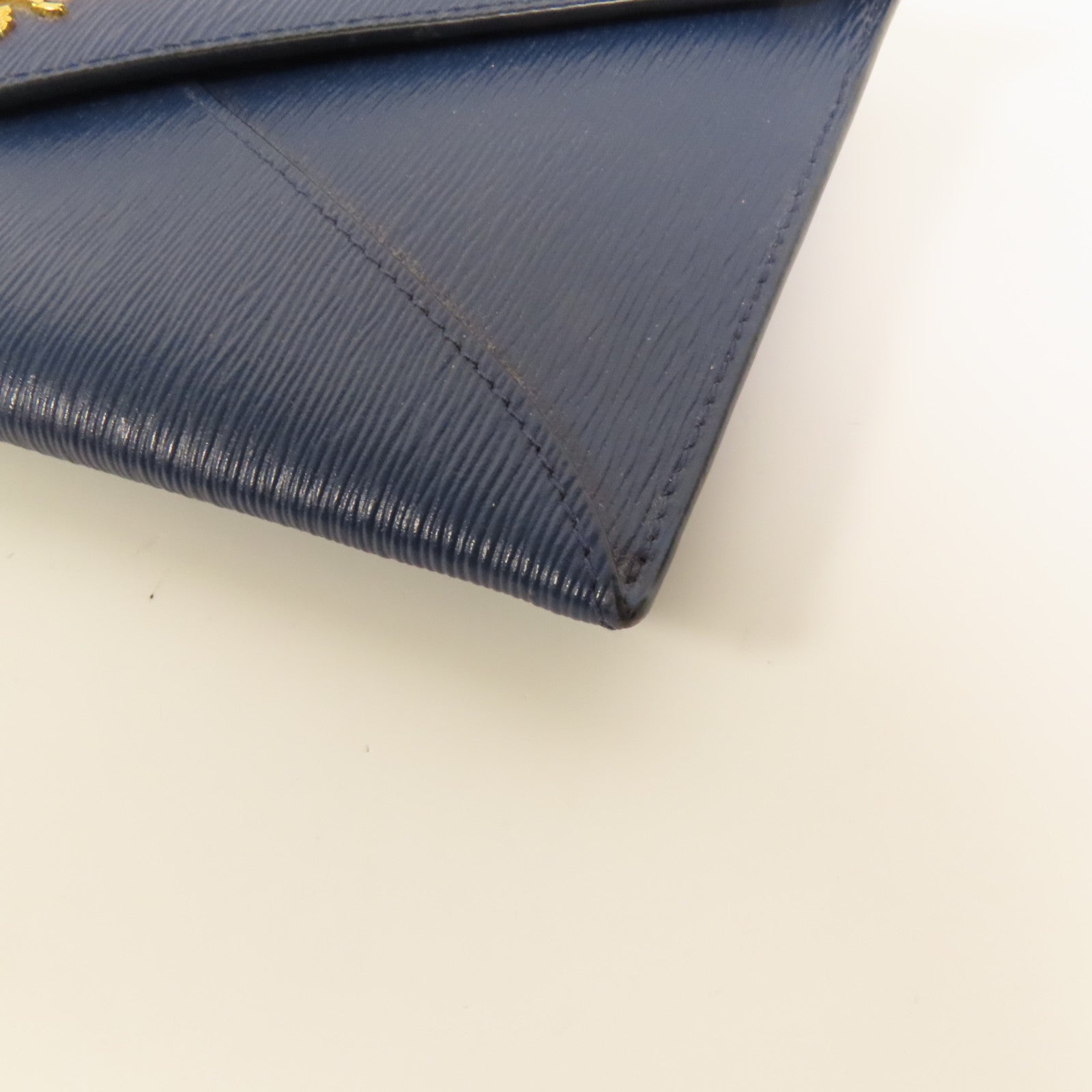 PRADA 牛皮皮革Envelope Clutch Bag金扣手拿包