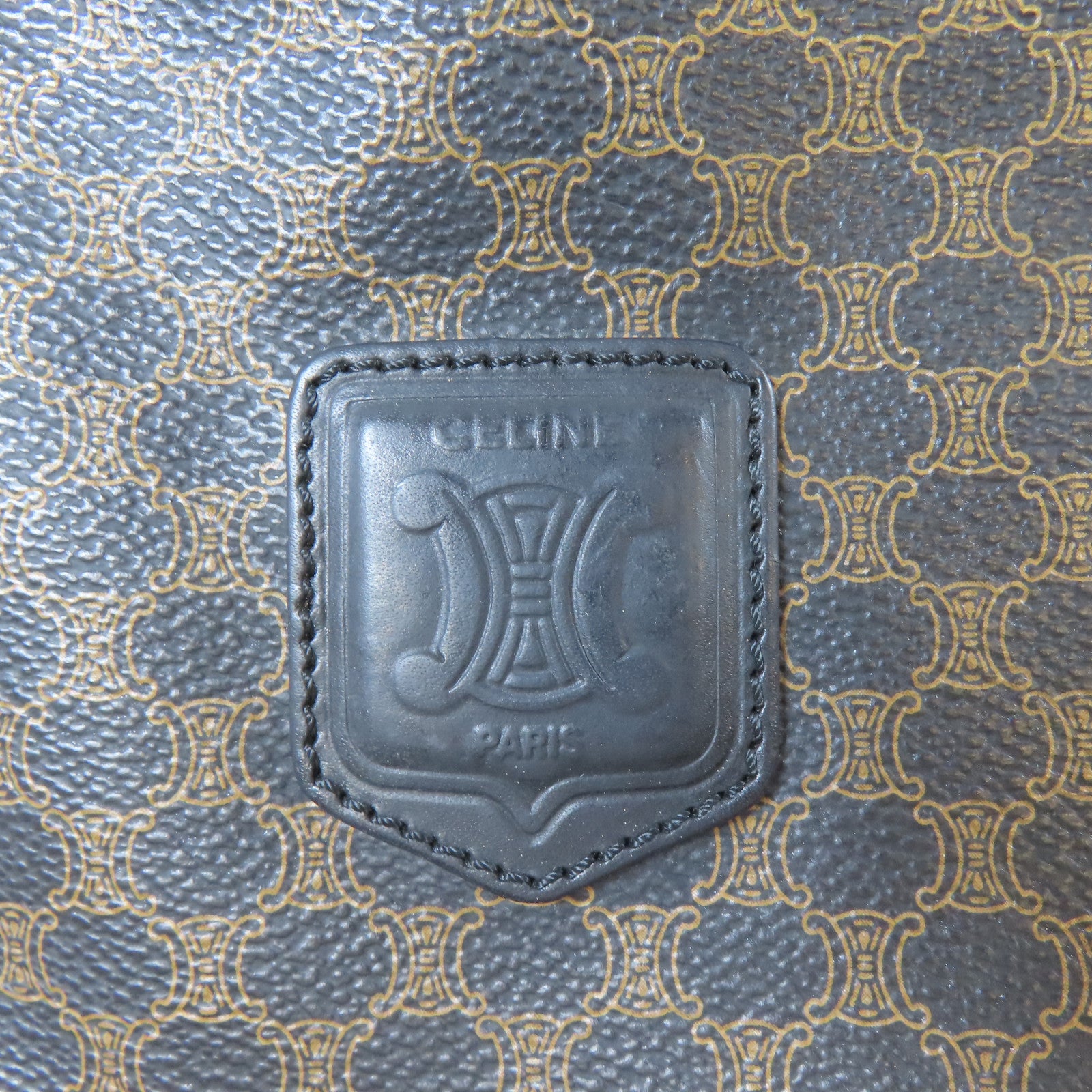 CELINE 塗層帆布Tote Bag手挽袋啡色/黑色