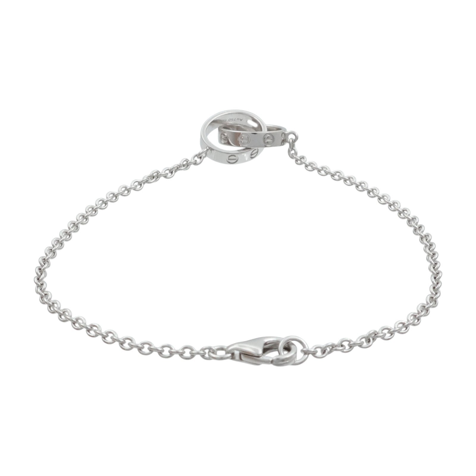 CARTIER 18K白金Love Bracelet手鏈