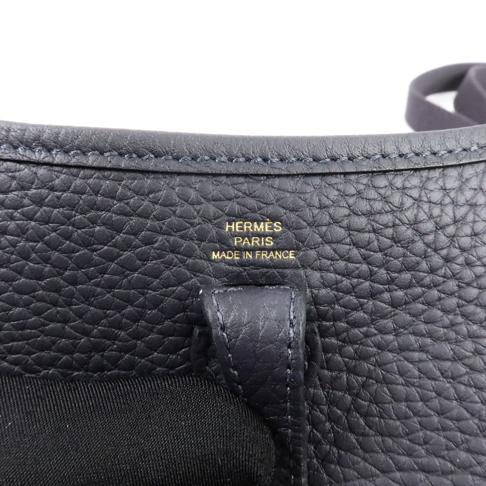 HERMES Clemence皮革Evelyne TPM金扣肩背袋Caban
