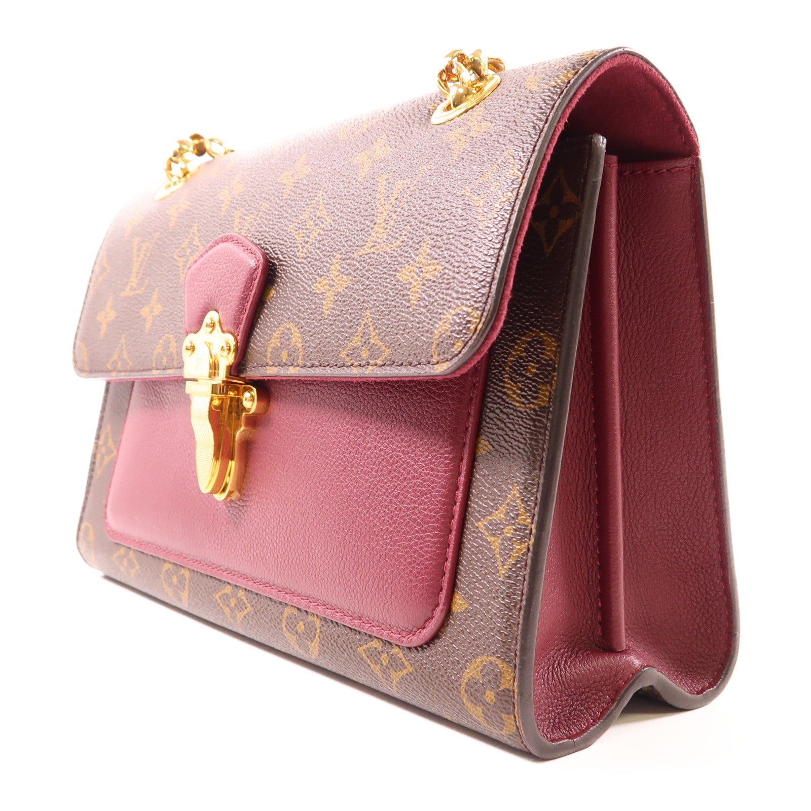 LOUIS VUITTON 【激減優惠】Monogram Victoire金扣鏈帶肩背袋