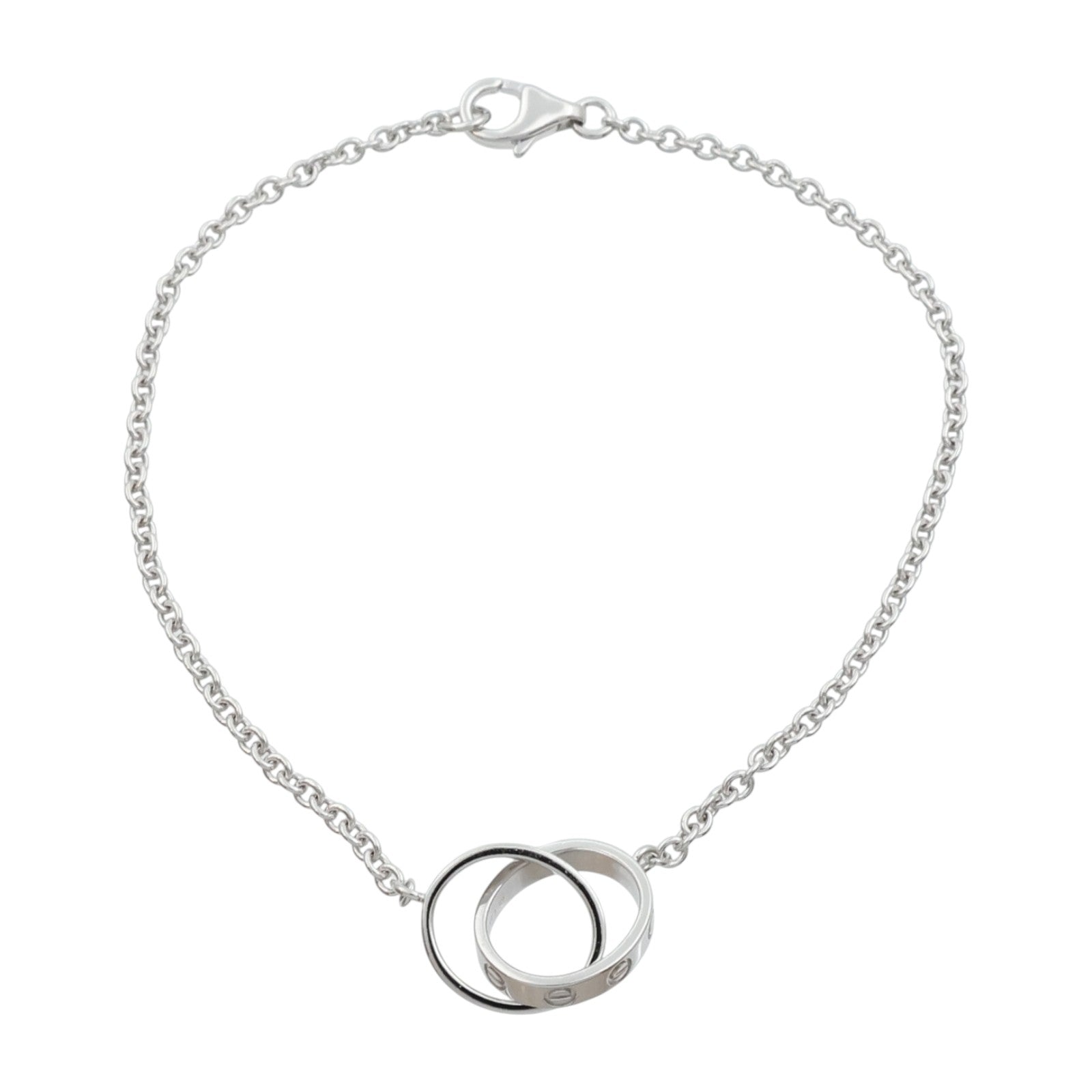 CARTIER 18K白金Love Bracelet手鏈