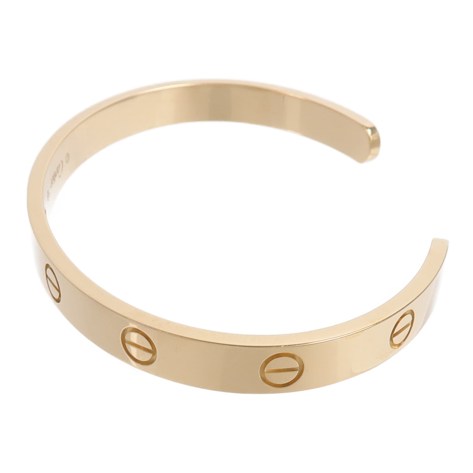 CARTIER 18K黃金Love Bangle Open Diamond手鐲