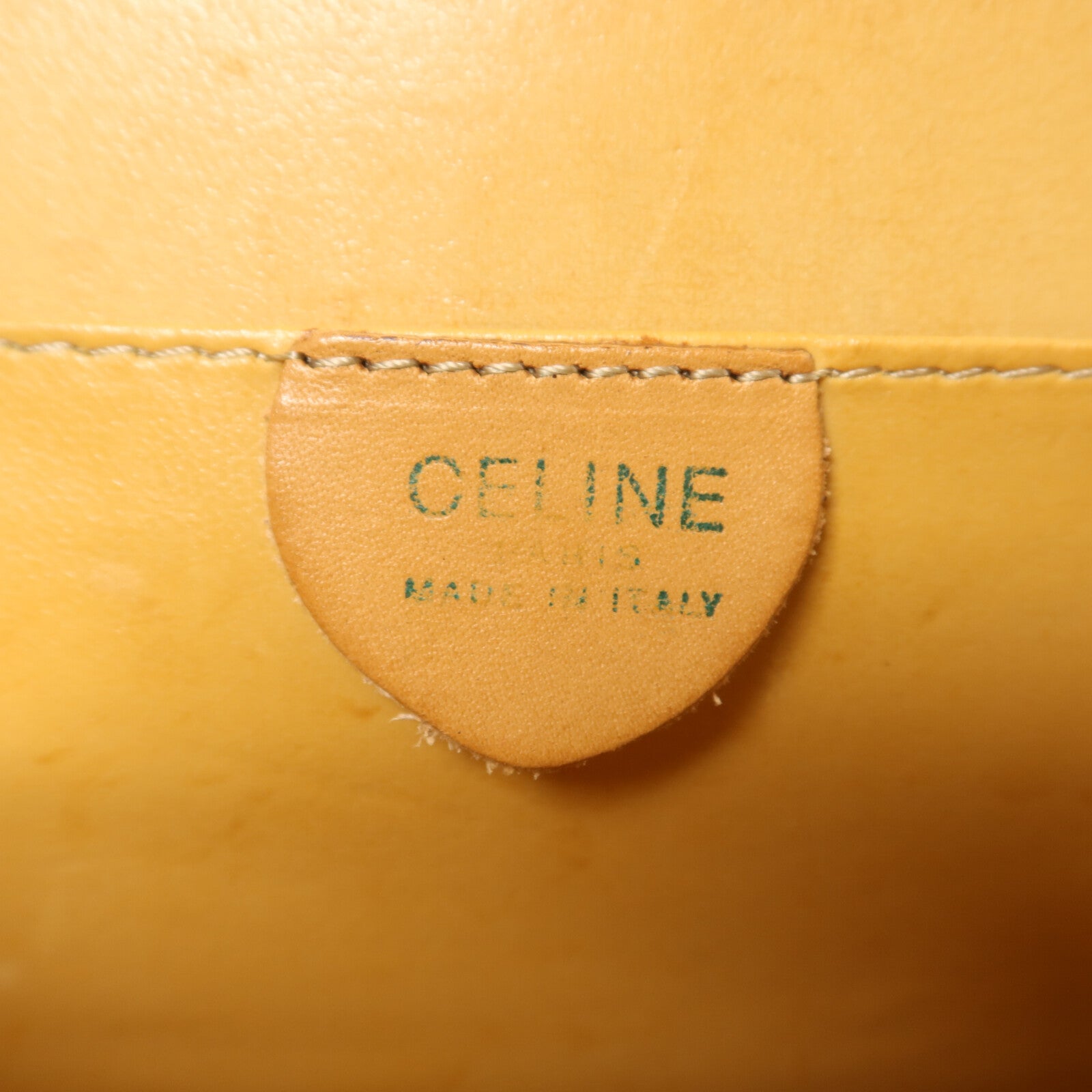 CELINE 塗層帆布Macadam金扣肩背袋