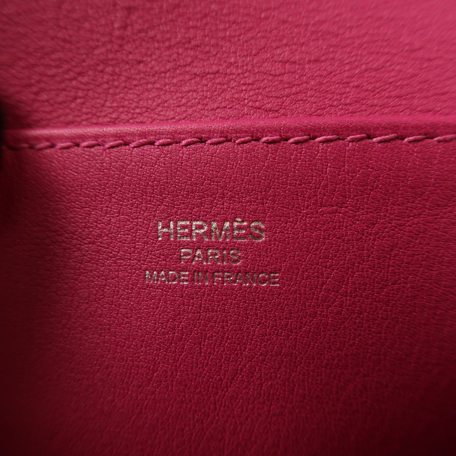HERMES【激減優惠】 Swift皮革Mini Halzan銀扣手挽肩背兩用袋Rose Pourpre