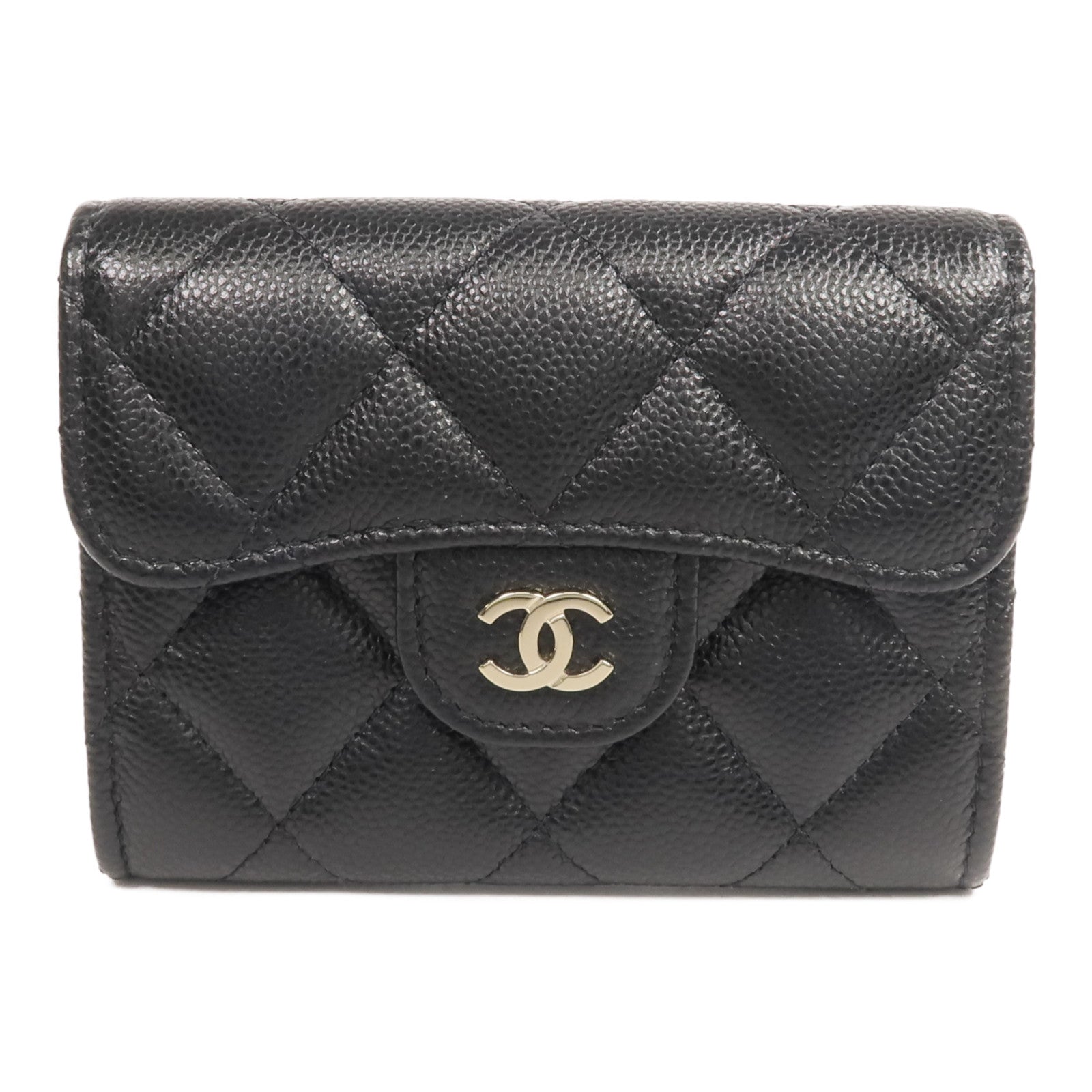 CHANEL 牛皮皮革Card Case金扣卡片套