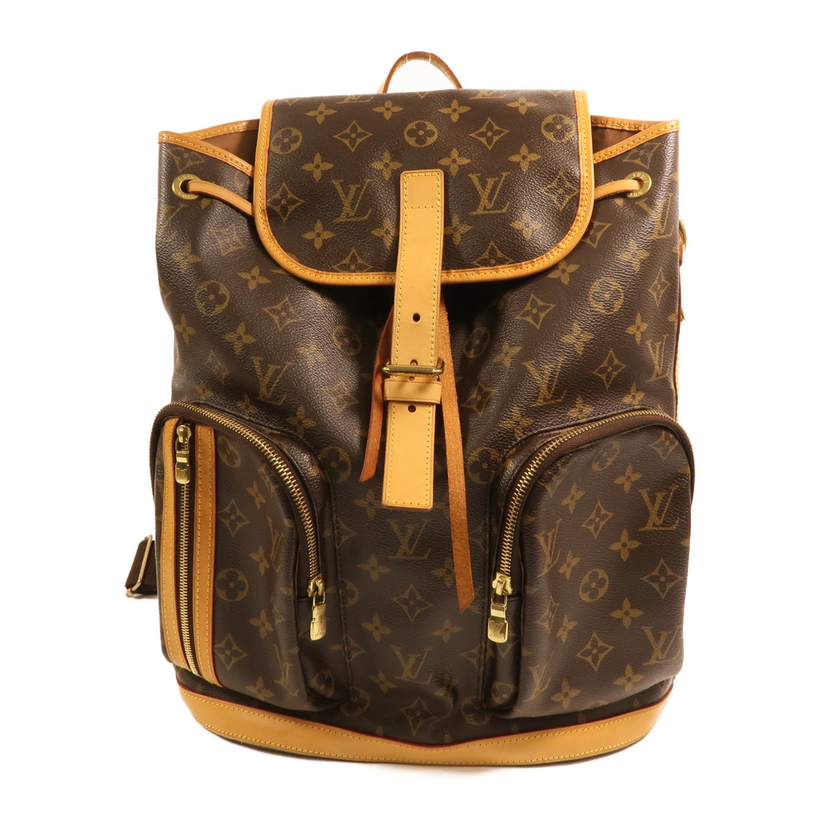 LOUIS VUITTON Monogram Sac A Dos Bosphore金扣背包棕色