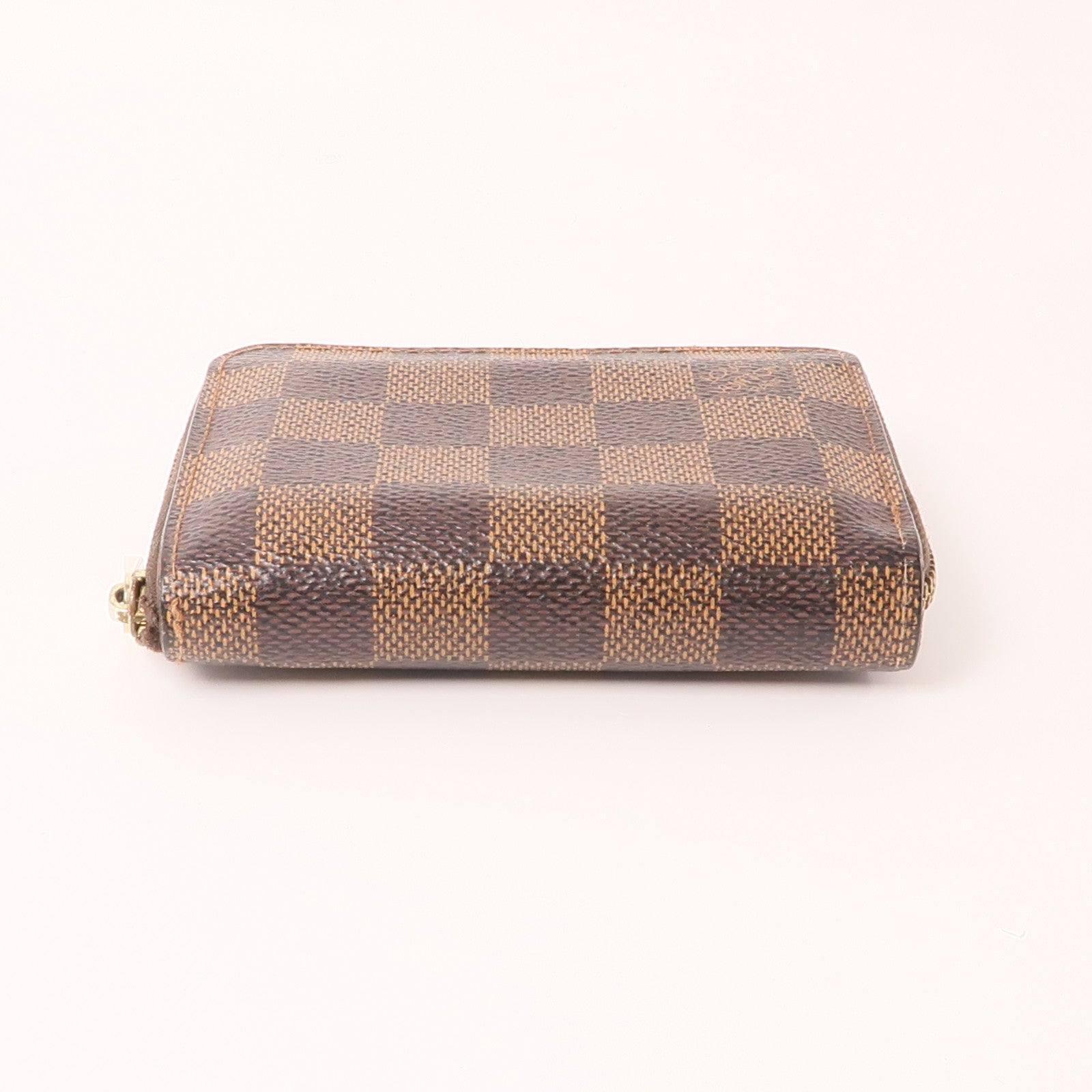 LOUIS VUITTON Damier Zippy Coin Purse金扣零錢包棕色