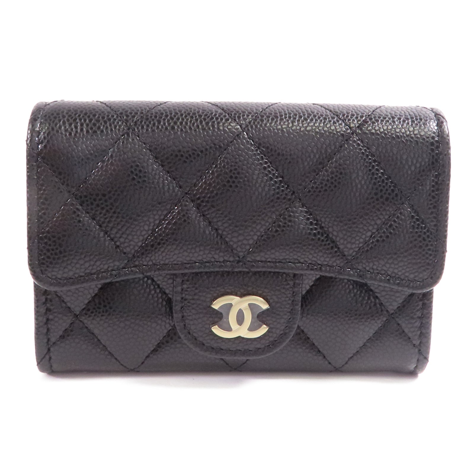 CHANEL 牛皮皮革Coins Case金扣零錢包