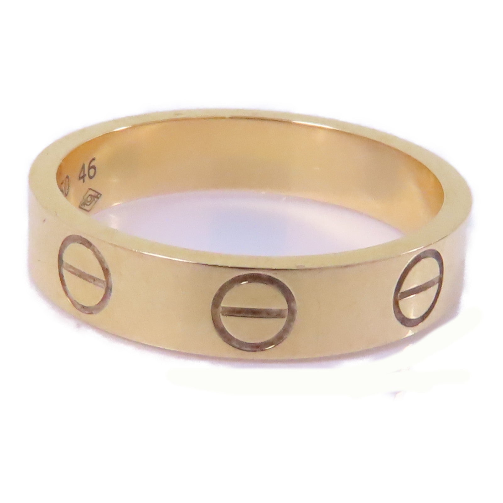 CARTIER 18K黃金Love Ring戒指Cartier#46/US#3.75