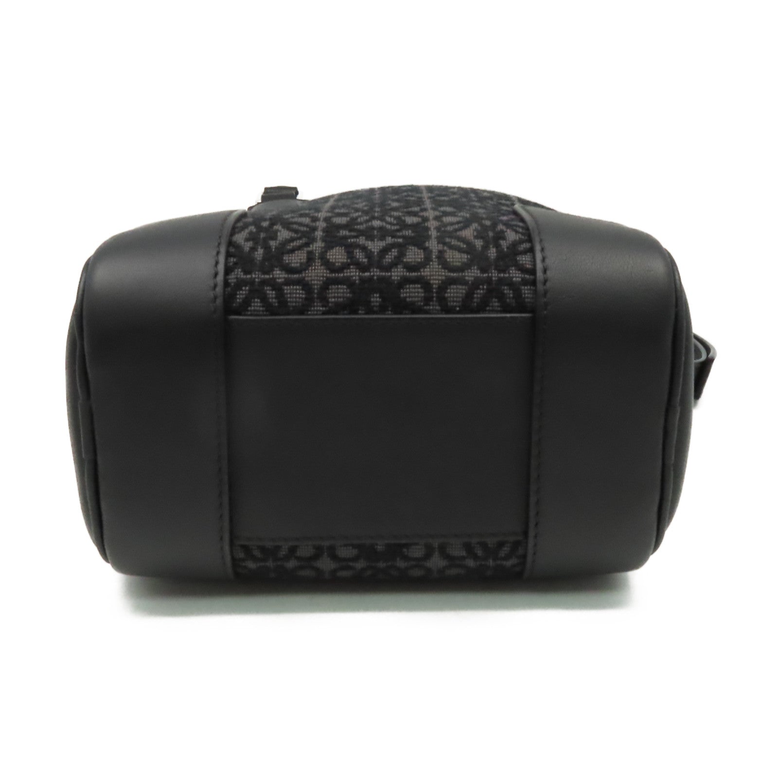 LOEWE 【清倉大減價】帆布/牛皮皮革Amazona 15 2Way Shoulder Bag手挽肩背兩用袋黑色