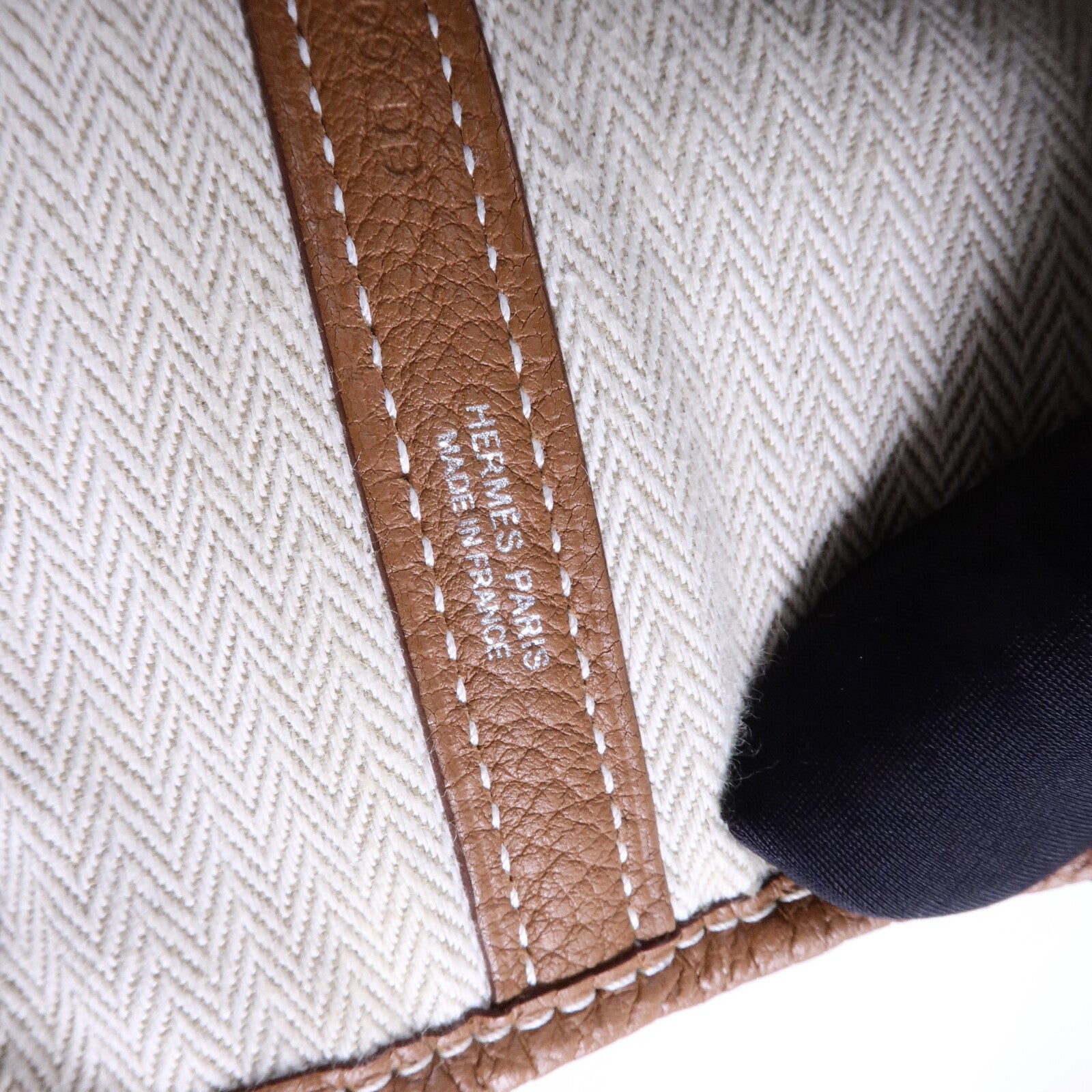 HERMES Negonda皮革Garden Party PM手挽袋Gold