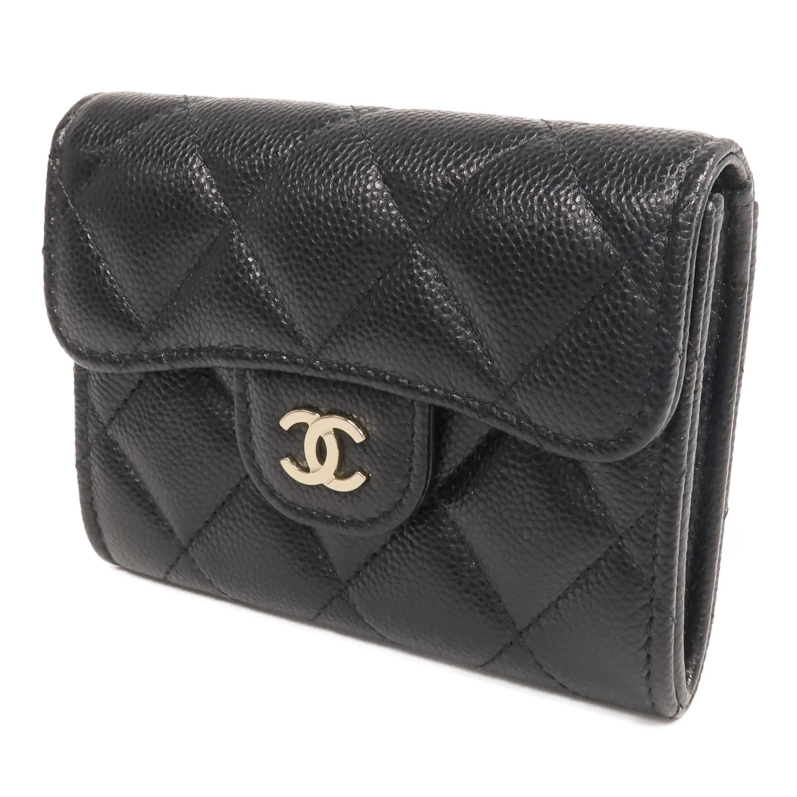 CHANEL 牛皮皮革Card Case金扣卡片套