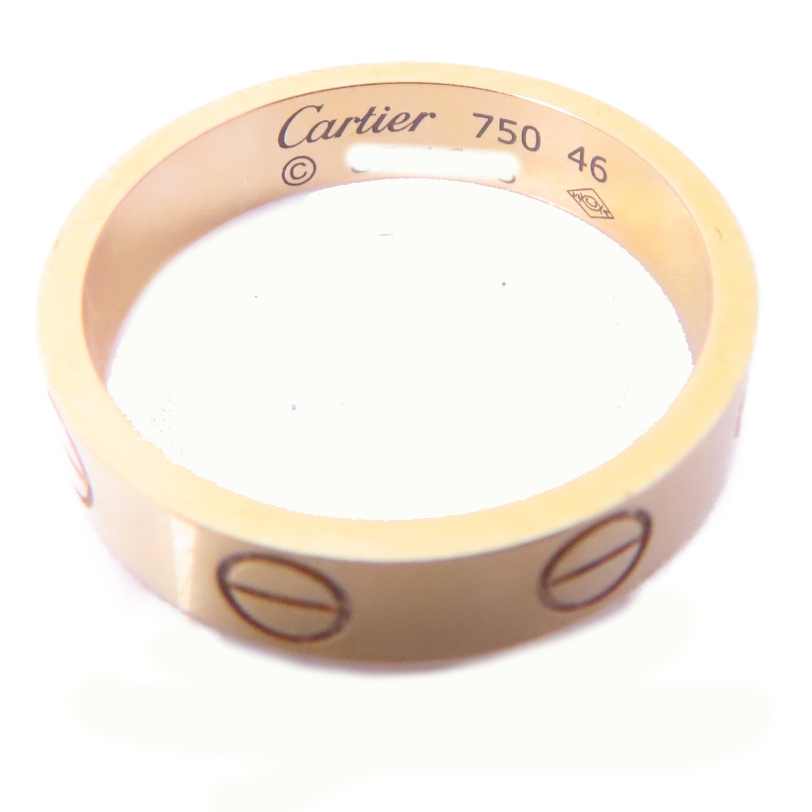 CARTIER 18K黃金Love Ring戒指Cartier#46/US#3.75