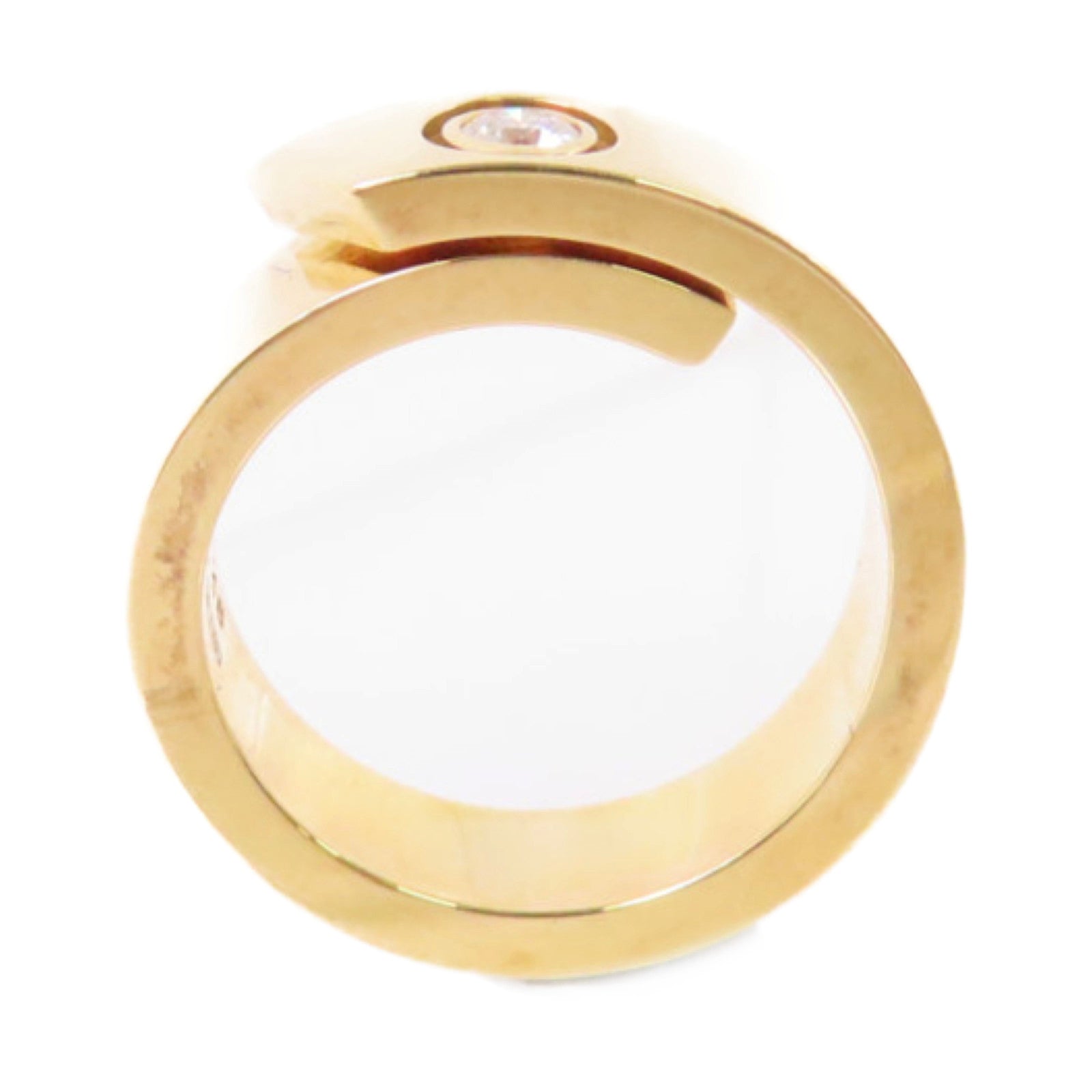 CARTIER 18K黃金/鑽石Diamond Ring戒指#48/US#4.25