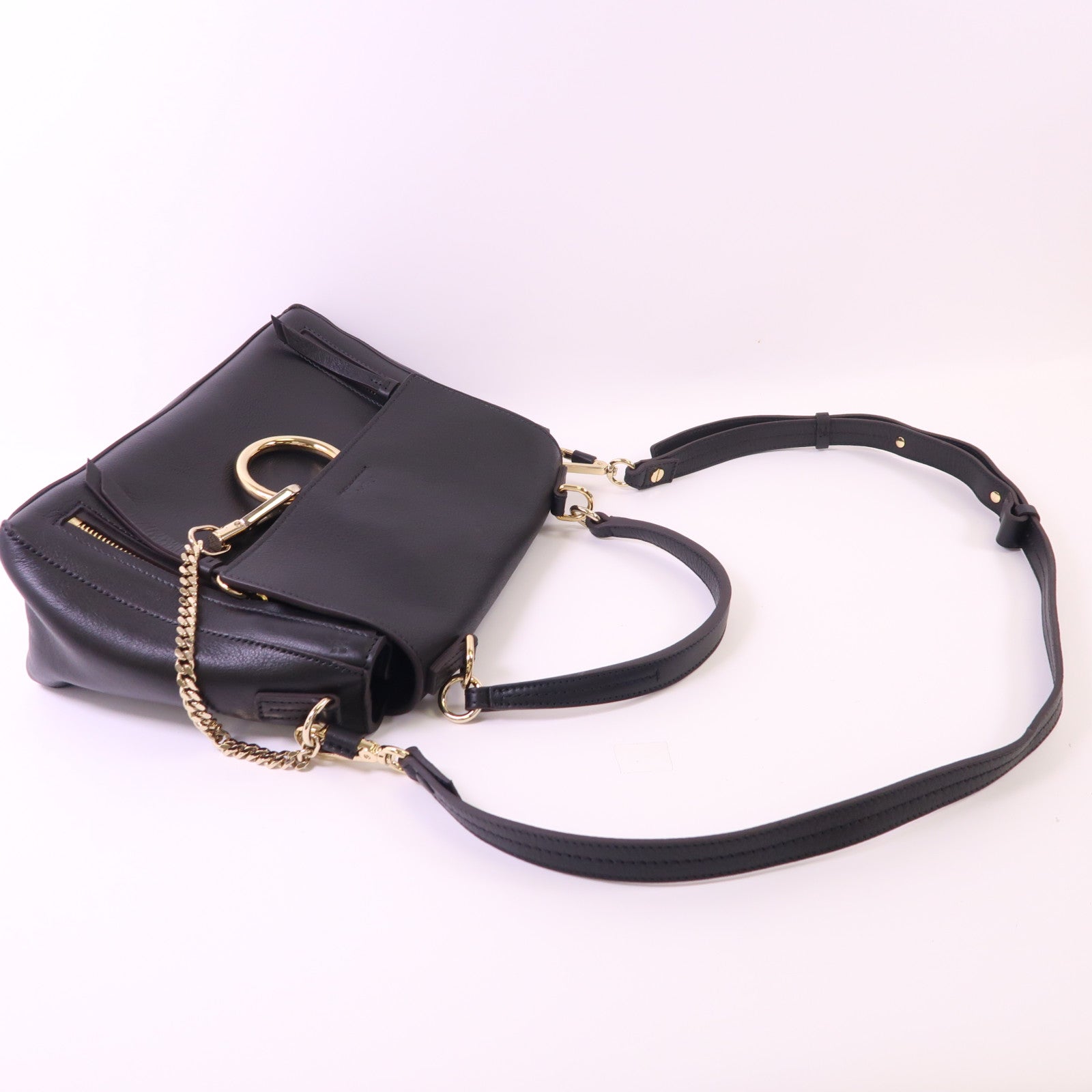 Chloe 牛皮皮革Faye Day金扣手挽肩背兩用袋