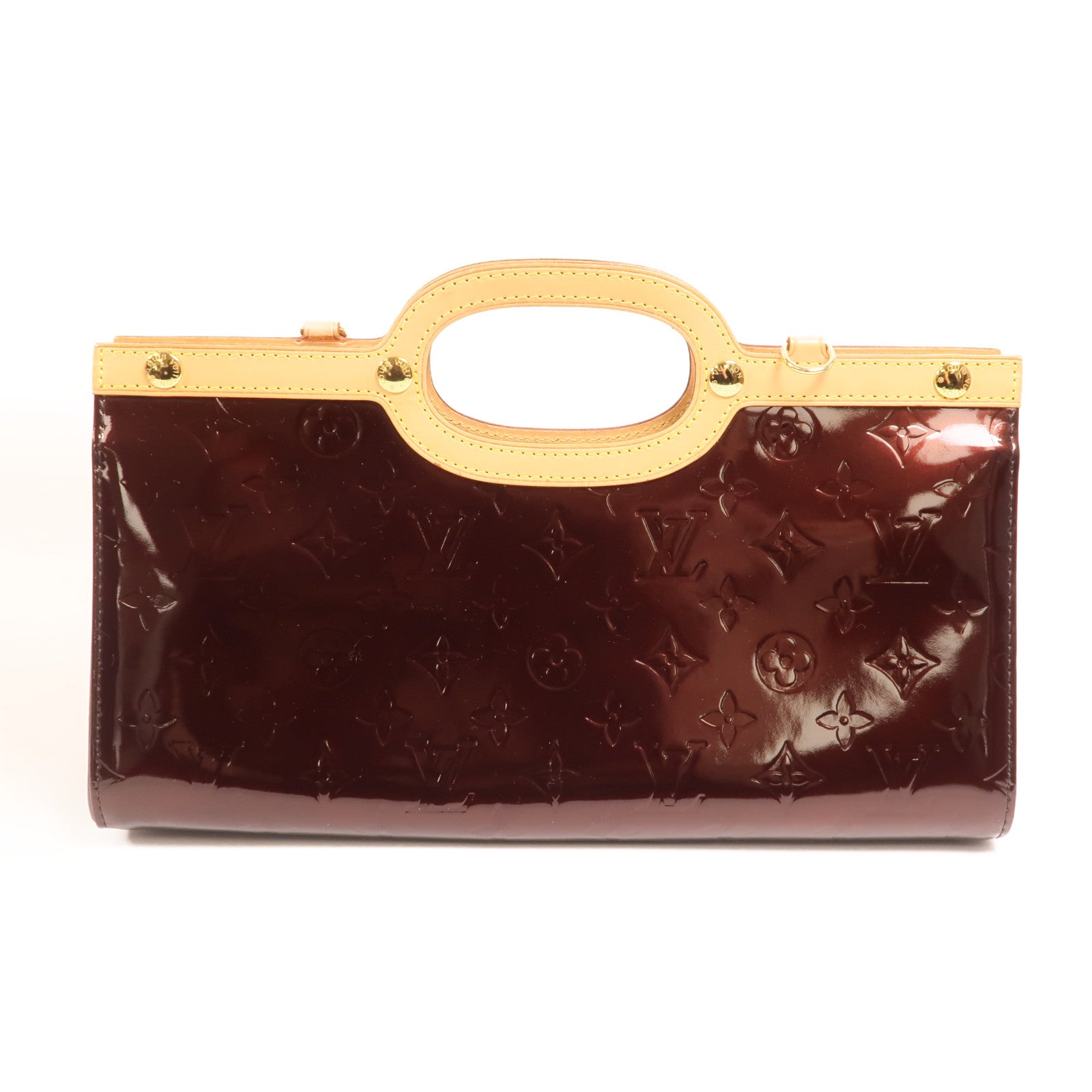 LOUIS VUITTON Monogram Vernis Roxbury Drive金扣手挽肩背兩用袋