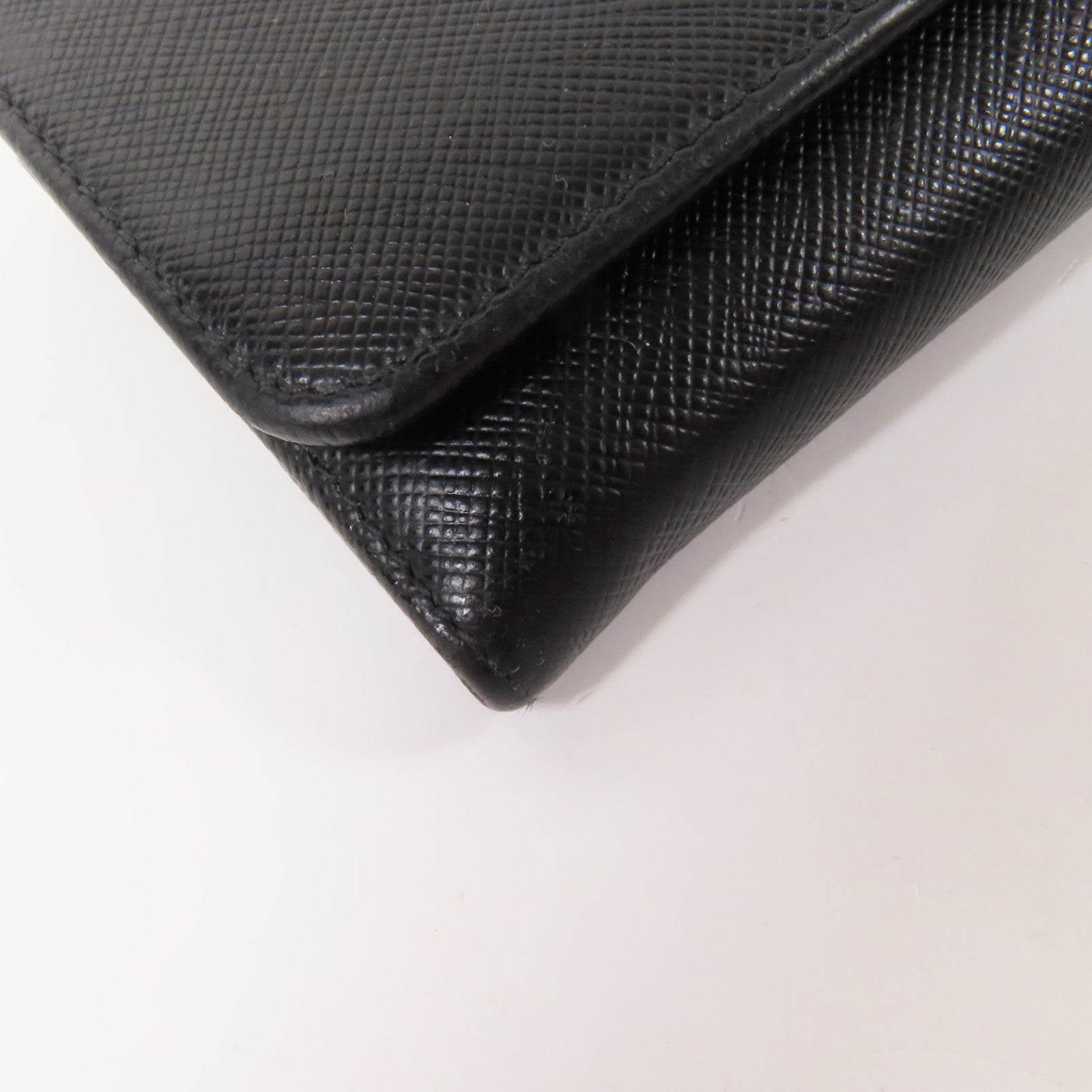 PRADA 牛皮皮革Long Wallet金扣長1錢包