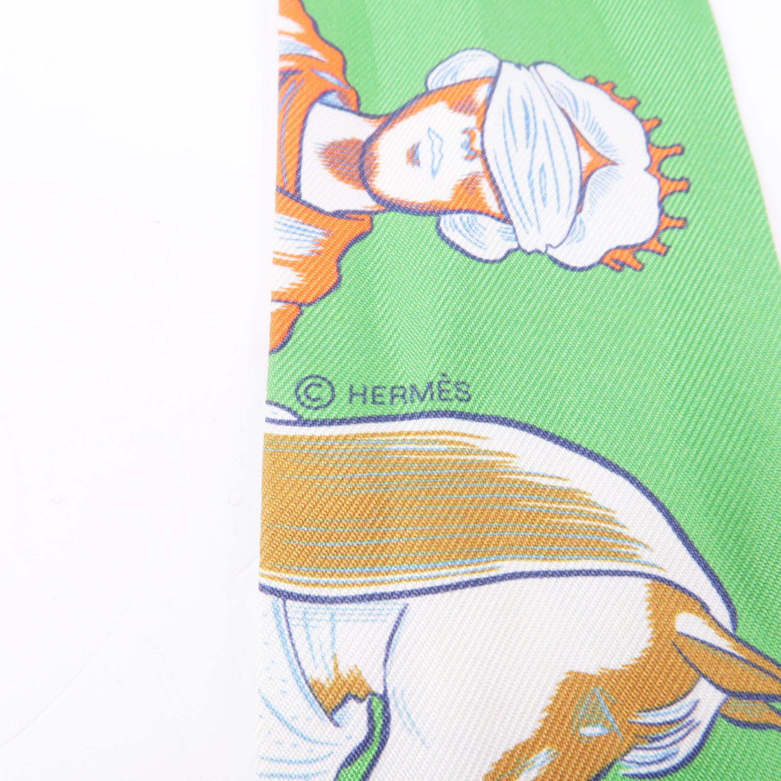 HERMES 絲質Twilly絲巾