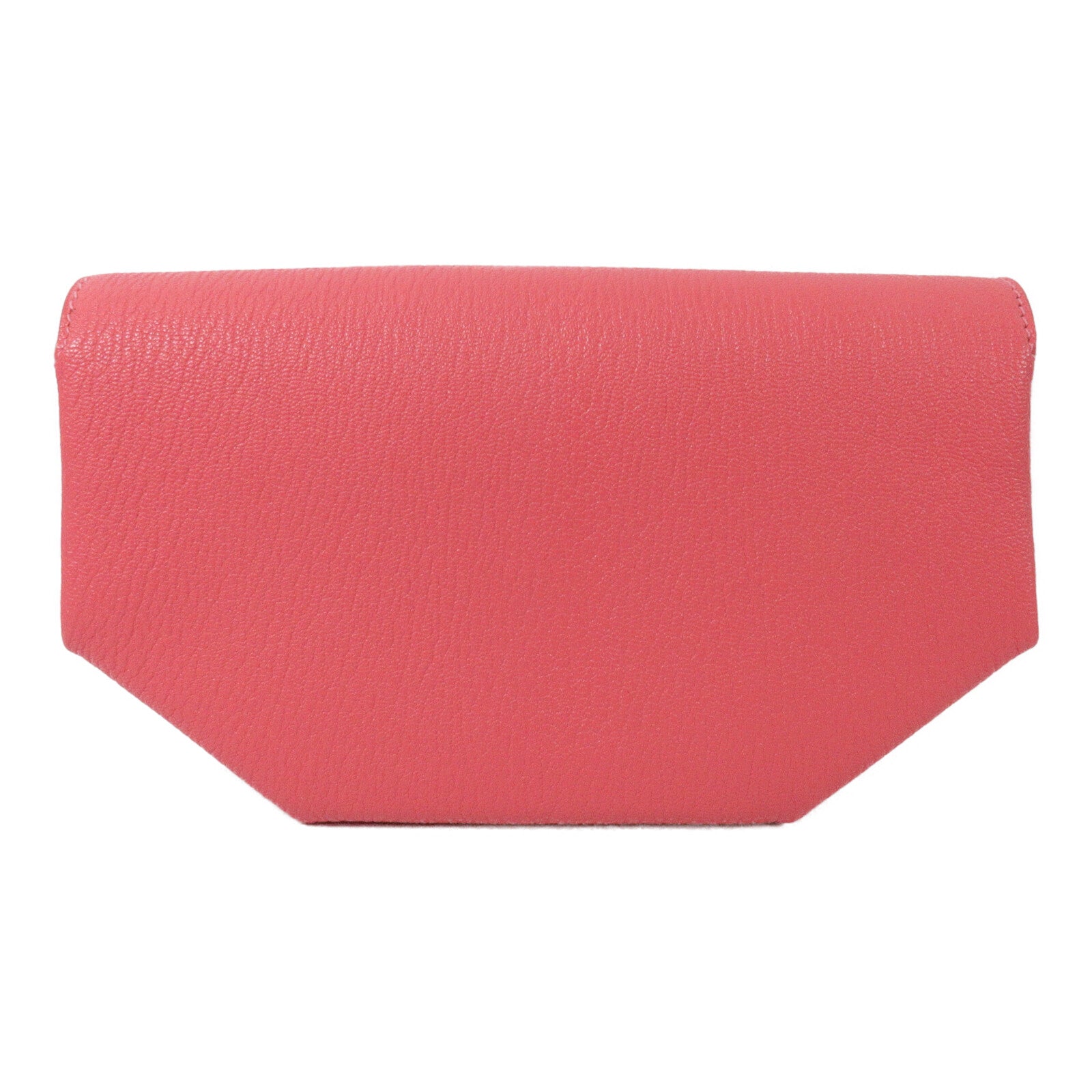 HERMES Chevre皮革Opli Clutch手提包Rose Lipstick