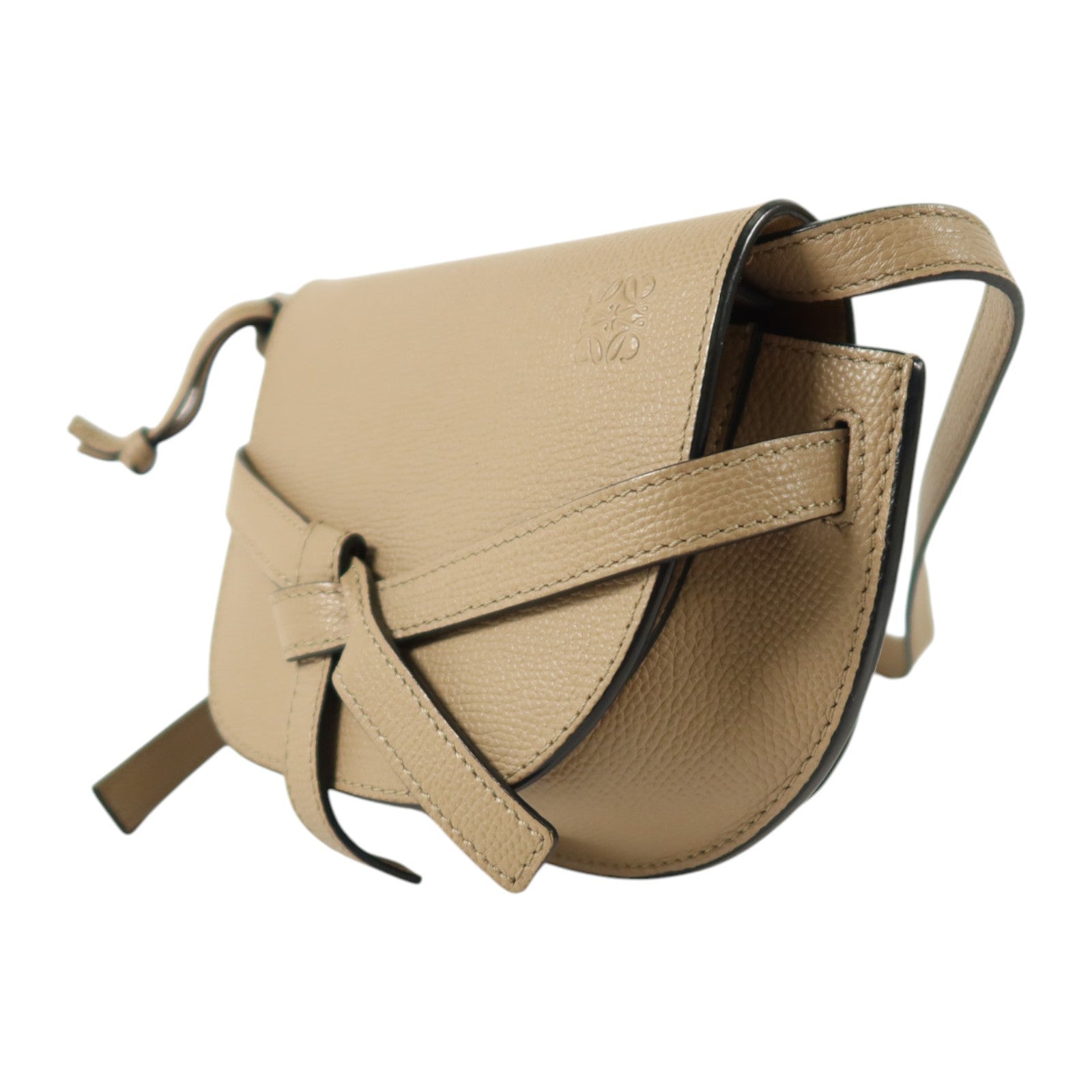 LOEWE 牛皮皮革Mini Gate金扣肩背袋
