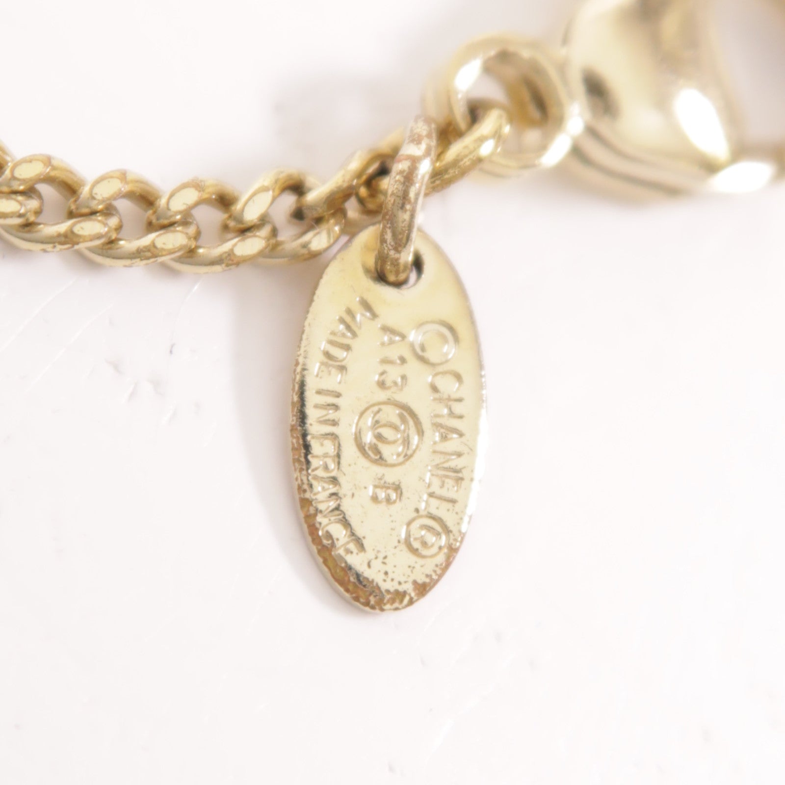 CHANEL CC Necklace Metal Gold/Silver