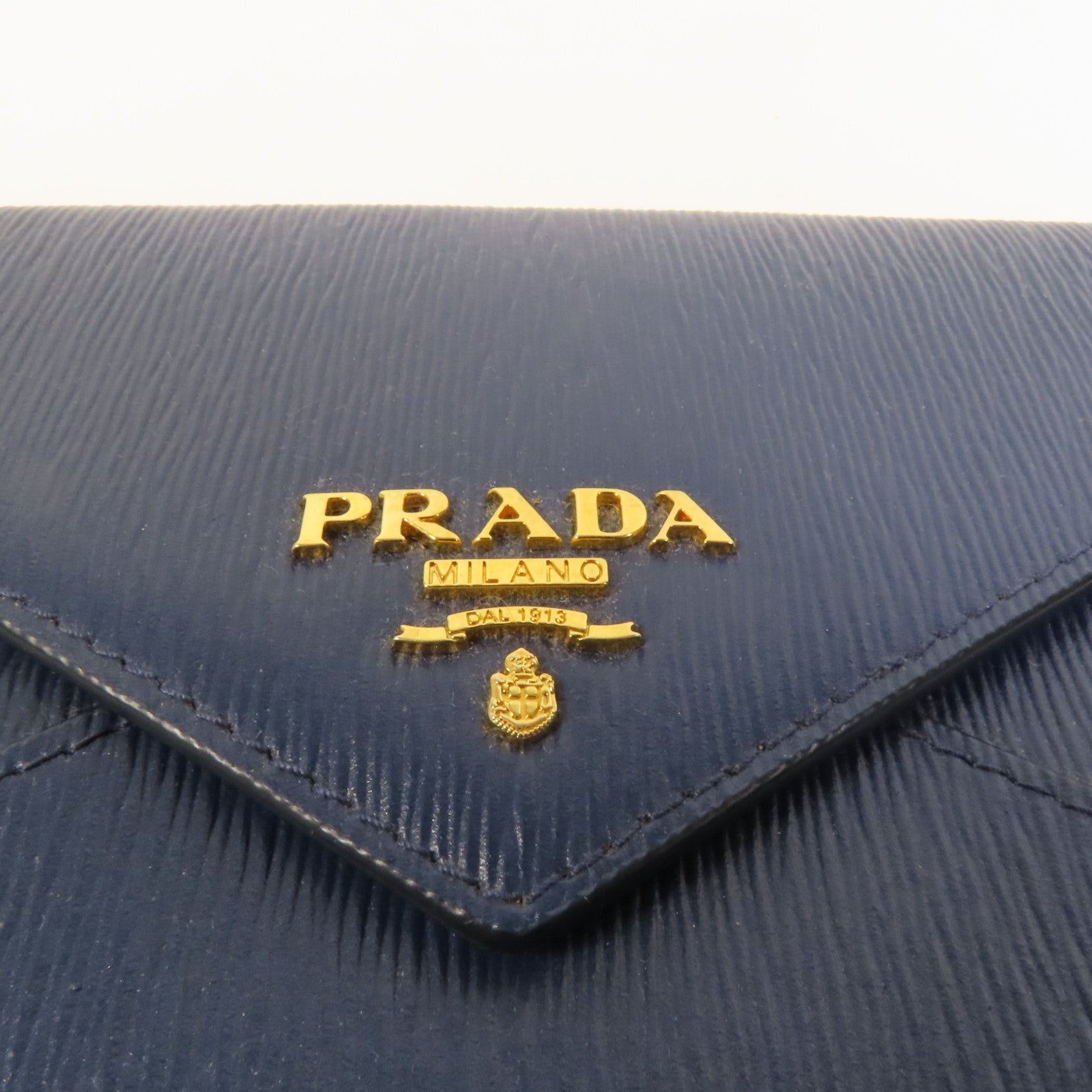 PRADA 牛皮皮革Envelope Clutch Bag金扣手拿包