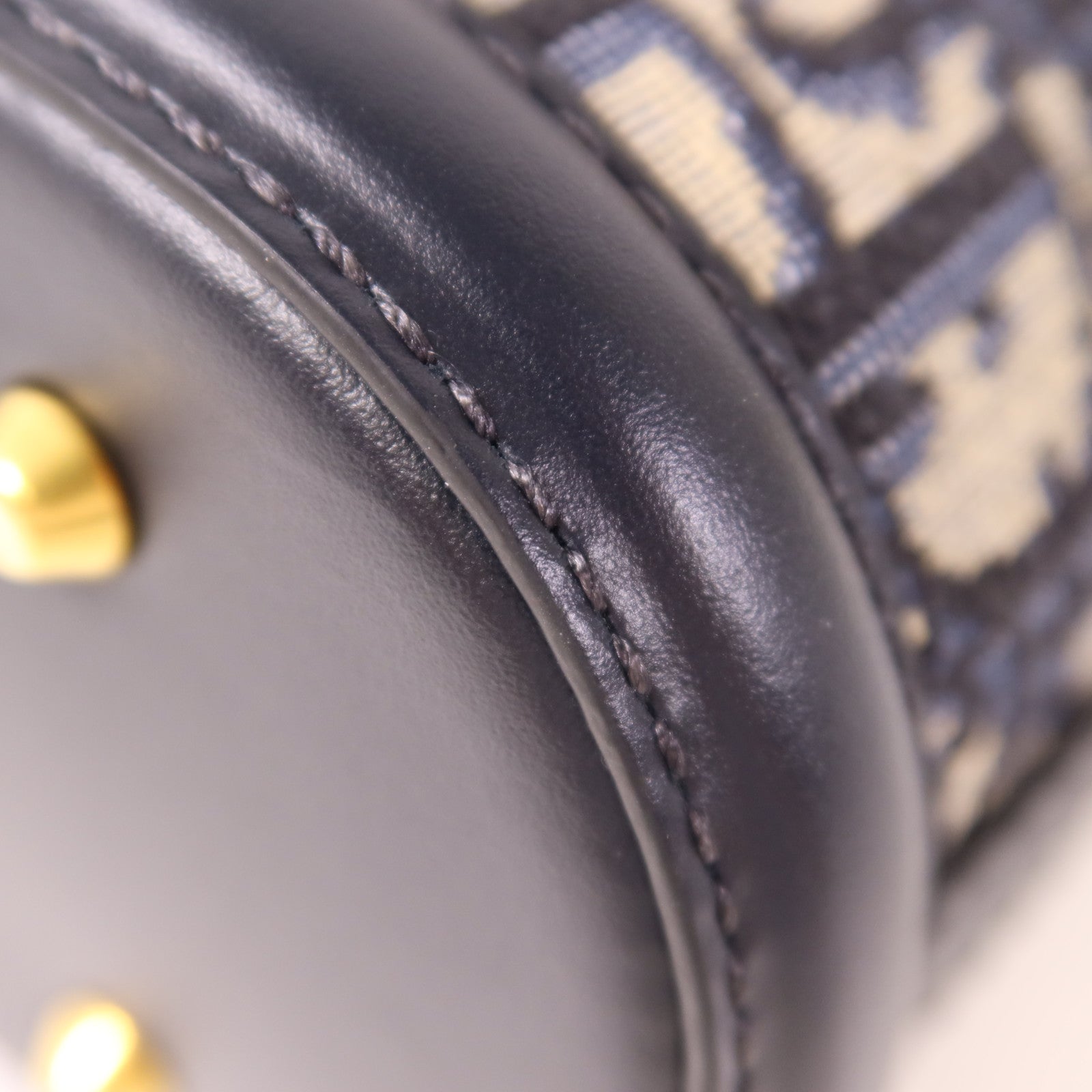 Dior 帆布Oblique Medium C'est Bag金扣手挽肩背兩用袋