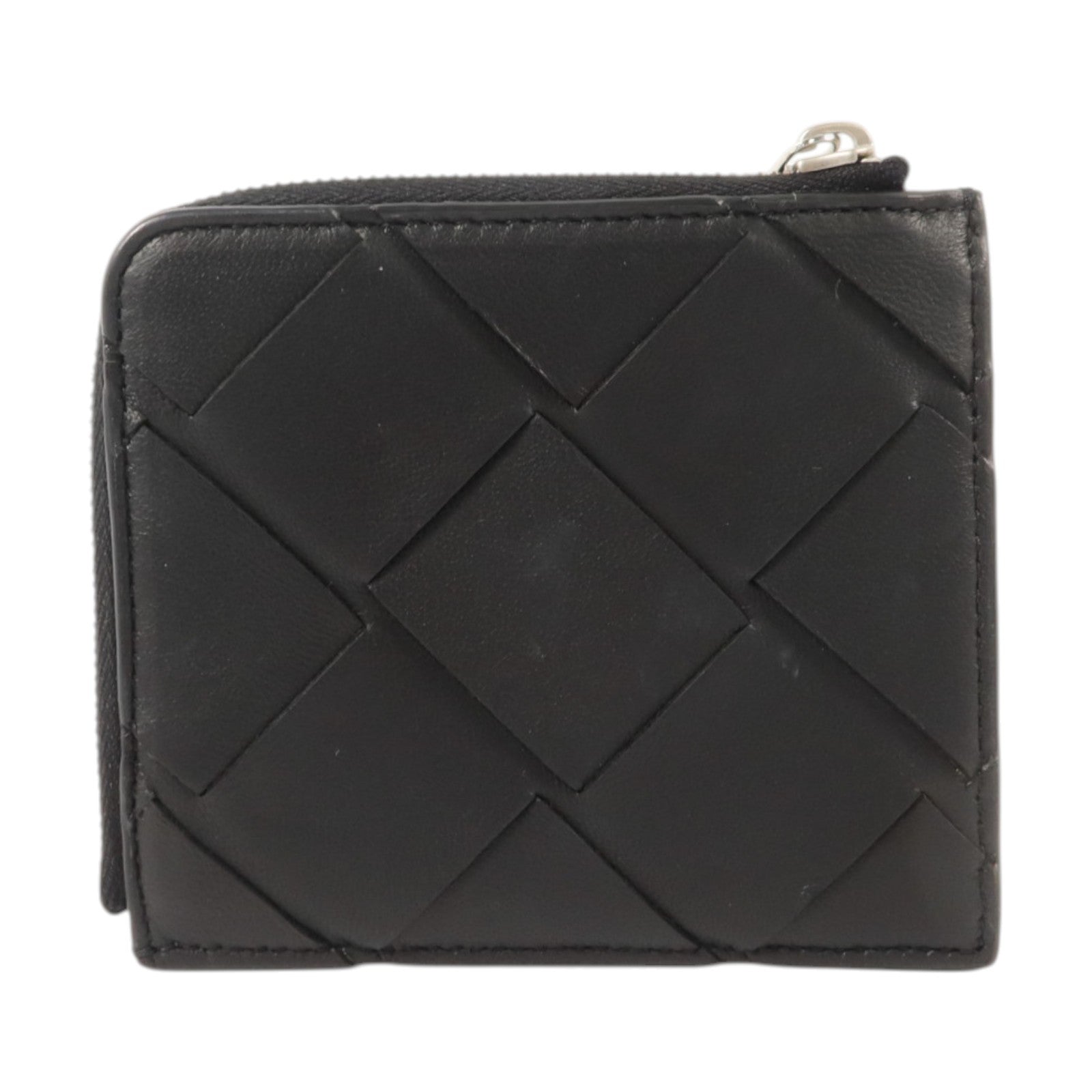 BOTTEGA VENETA 織紋皮革Wallet銀扣錢包