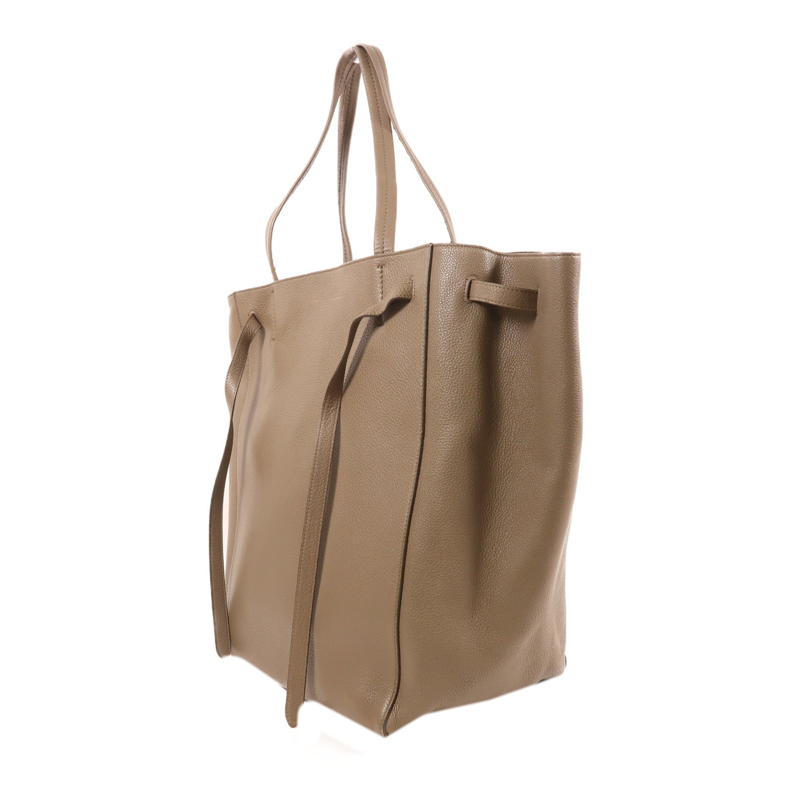 CELINE 牛皮皮革Tote Bag肩背袋灰色