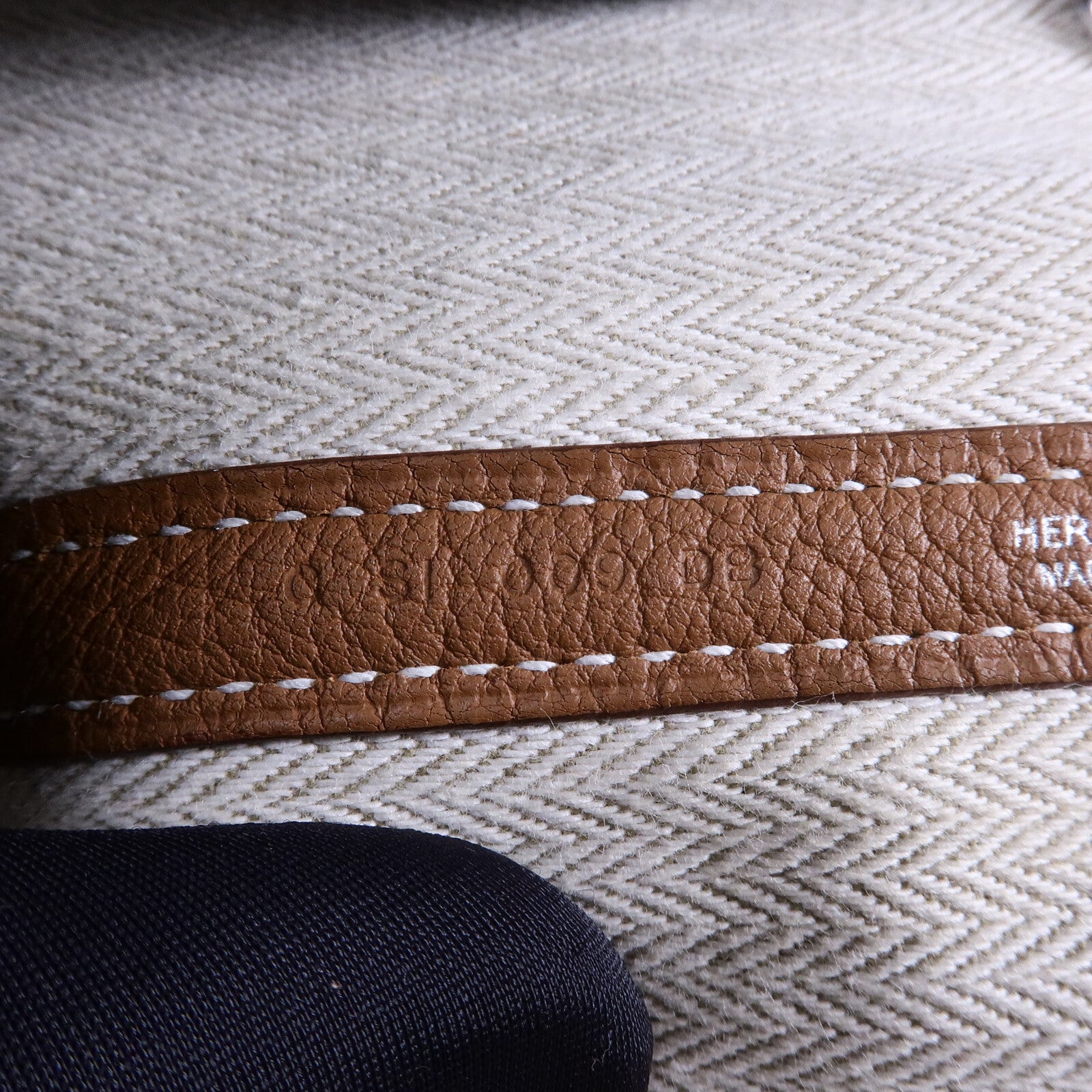 HERMES Negonda皮革Garden Party PM手挽袋Gold