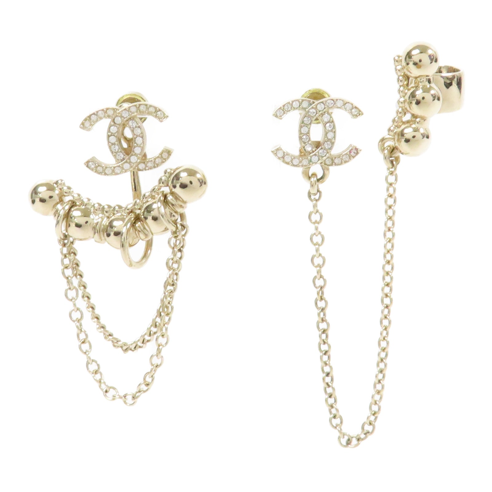 CHANEL 金屬Earring耳環金色