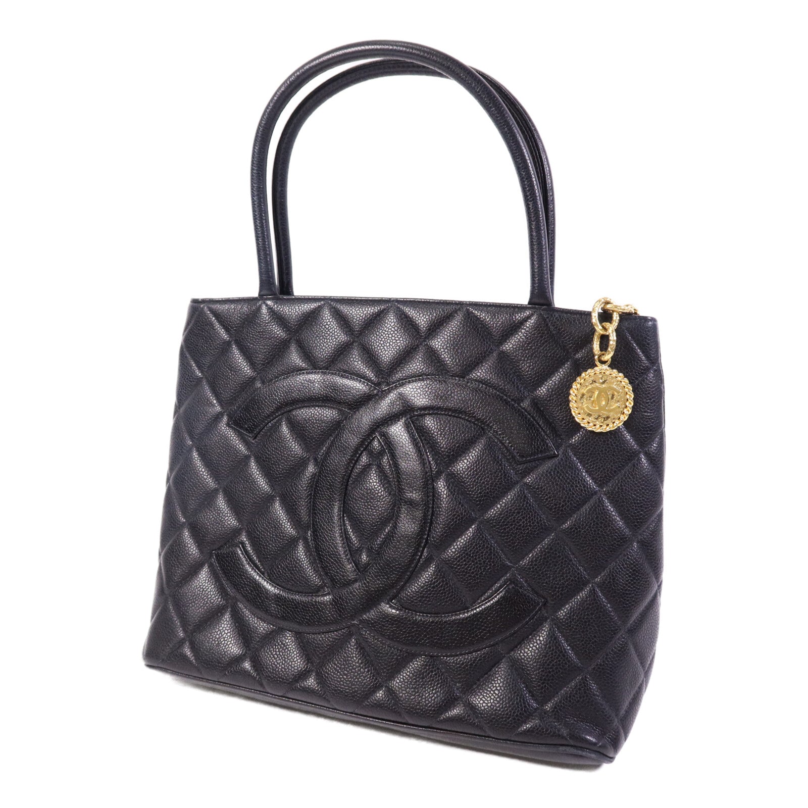 CHANEL 牛皮皮革Vintage Tote Bag金扣手挽袋