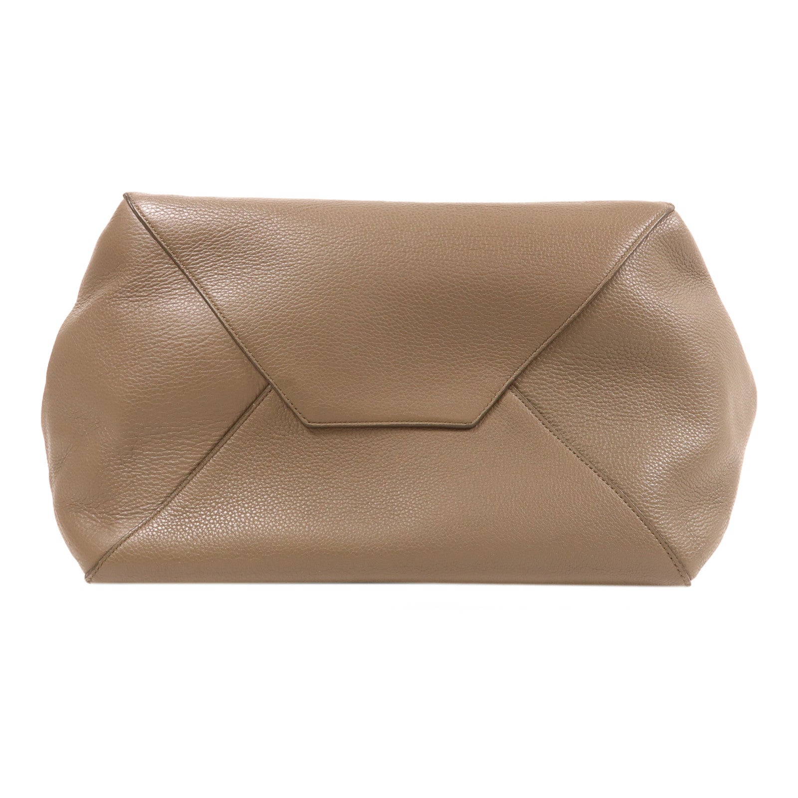 CELINE 牛皮皮革Tote Bag肩背袋灰色