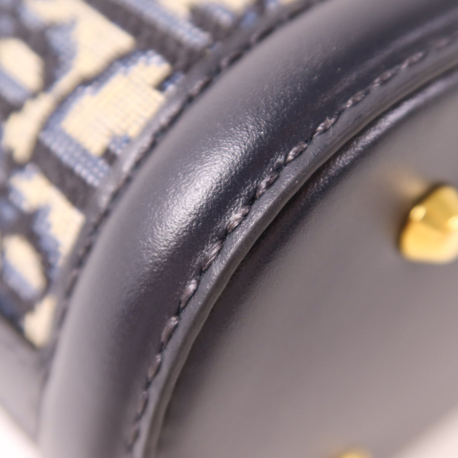Dior 帆布Oblique Medium C'est Bag金扣手挽肩背兩用袋