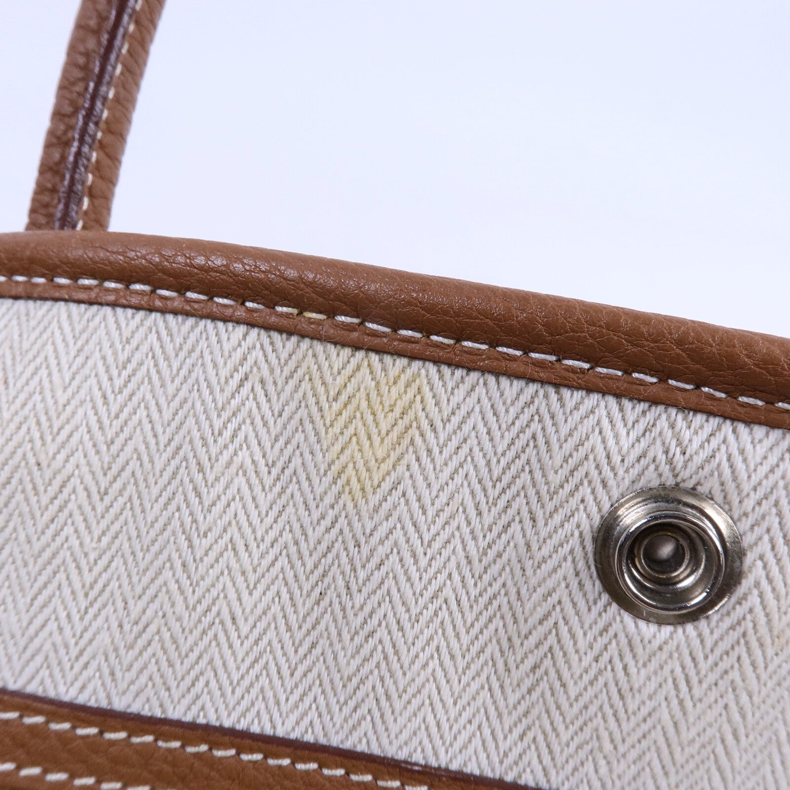 HERMES Negonda皮革Garden Party PM手挽袋Gold