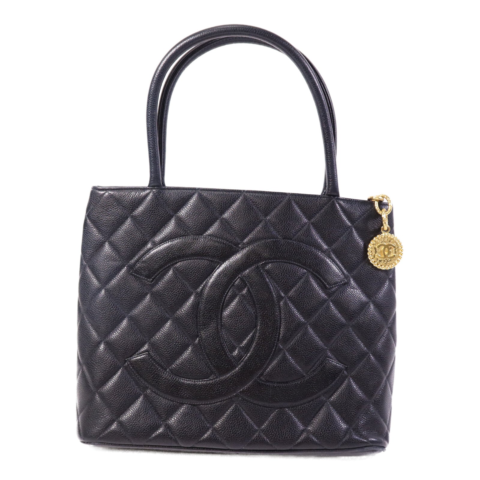 CHANEL 牛皮皮革Vintage Tote Bag金扣手挽袋