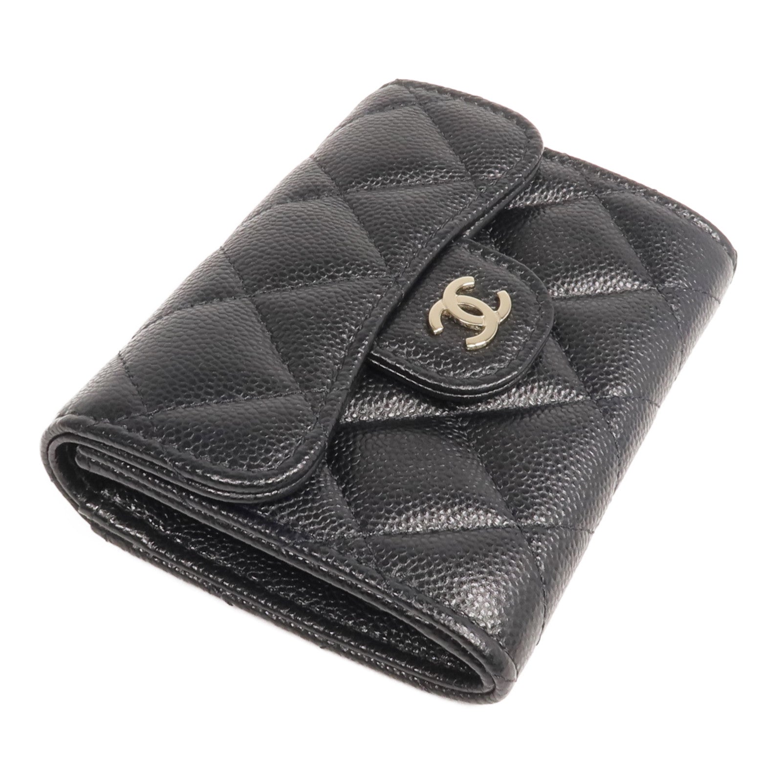 CHANEL 牛皮皮革Card Case金扣卡片套
