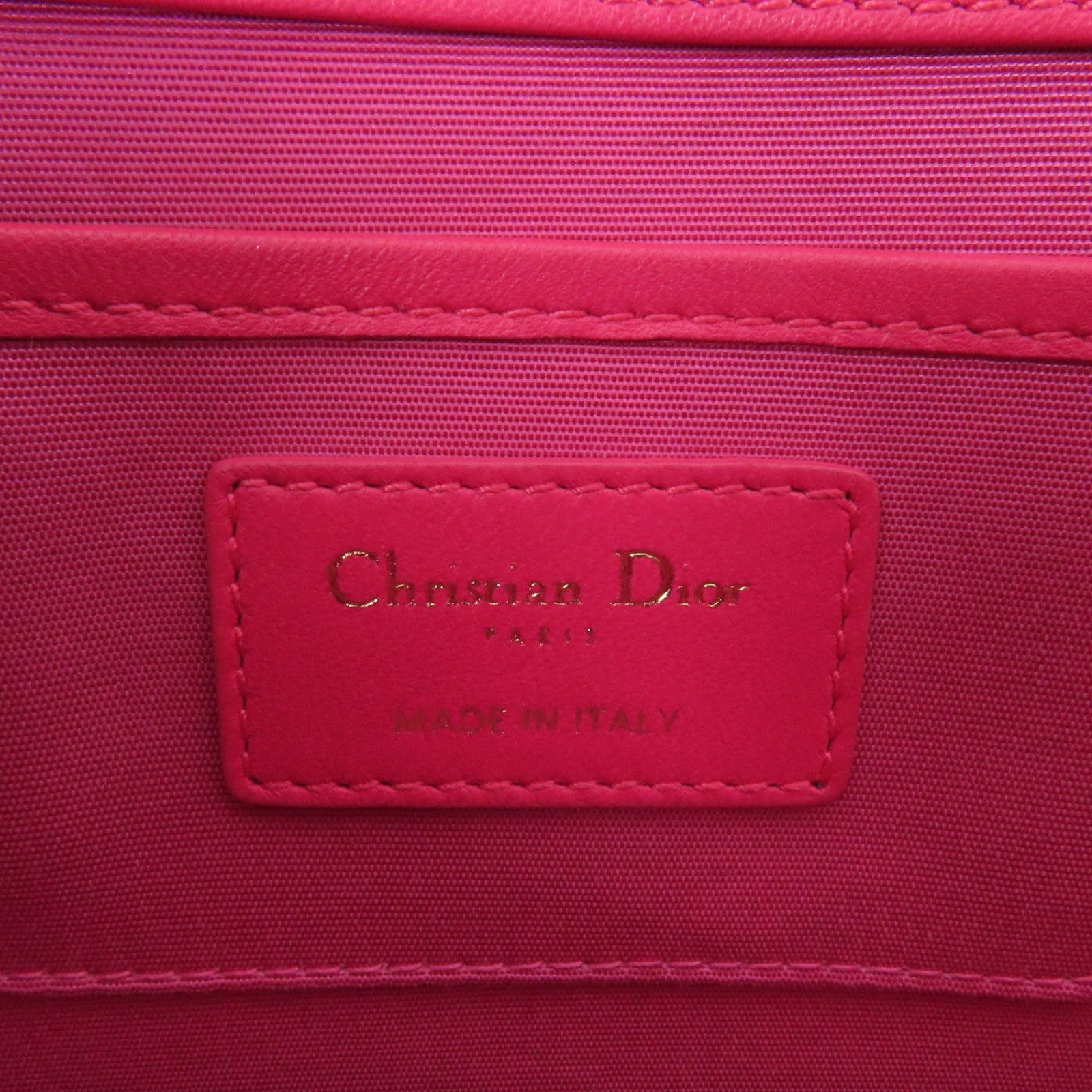 Dior 羊皮皮革Chain Shoulder Bag金扣鏈帶肩背袋