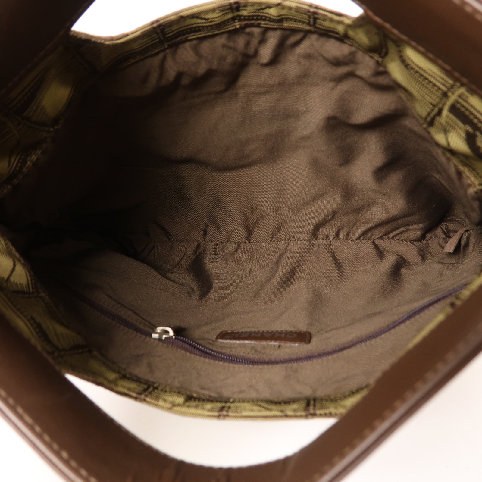 CHANEL 尼龍Hand Bag銀扣手挽袋